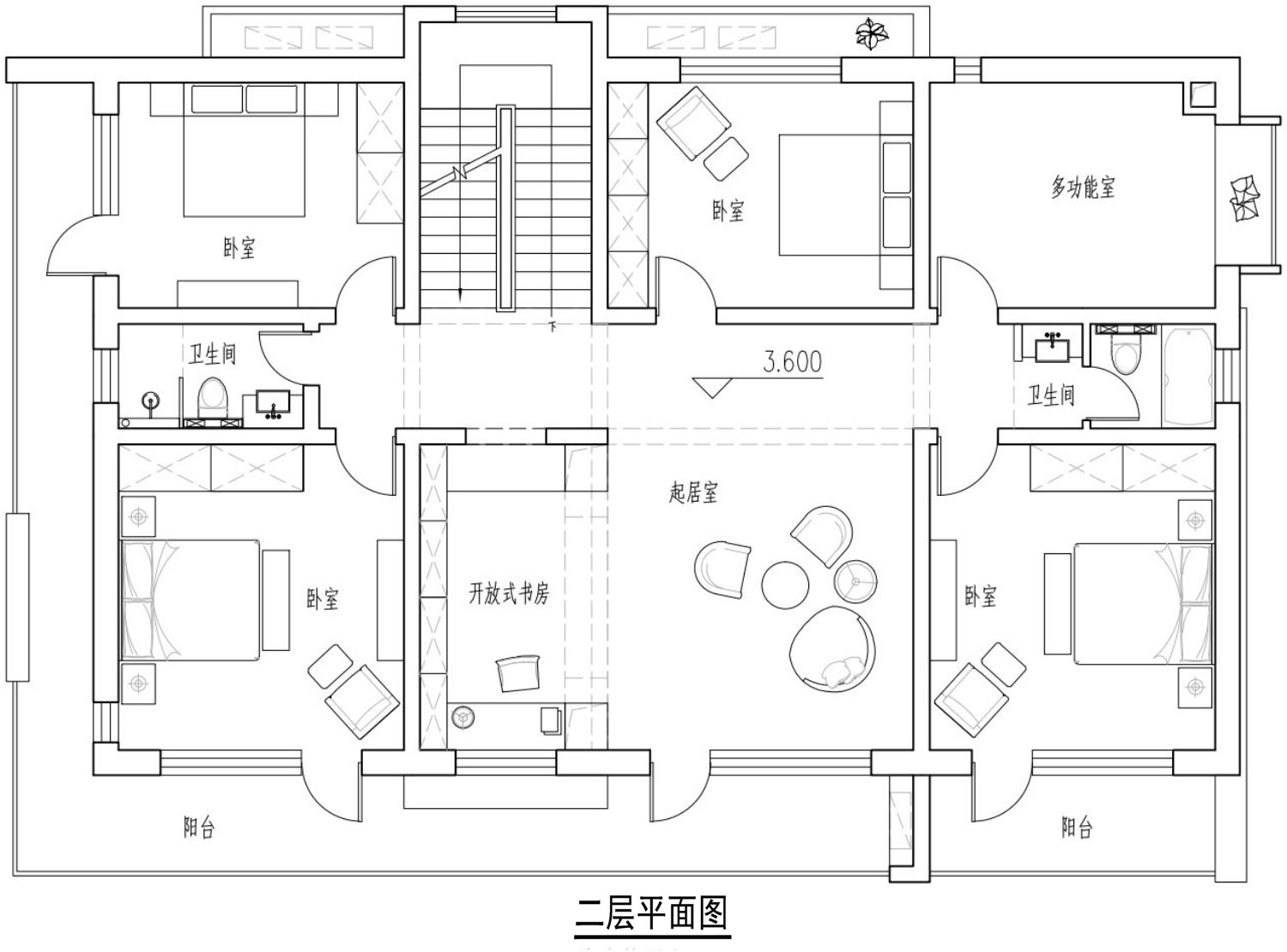 北京密云齐家现代别墅图纸