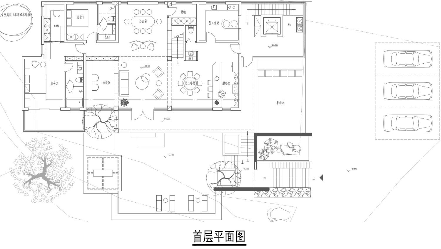 安徽安庆张家二层现代别墅设计图纸