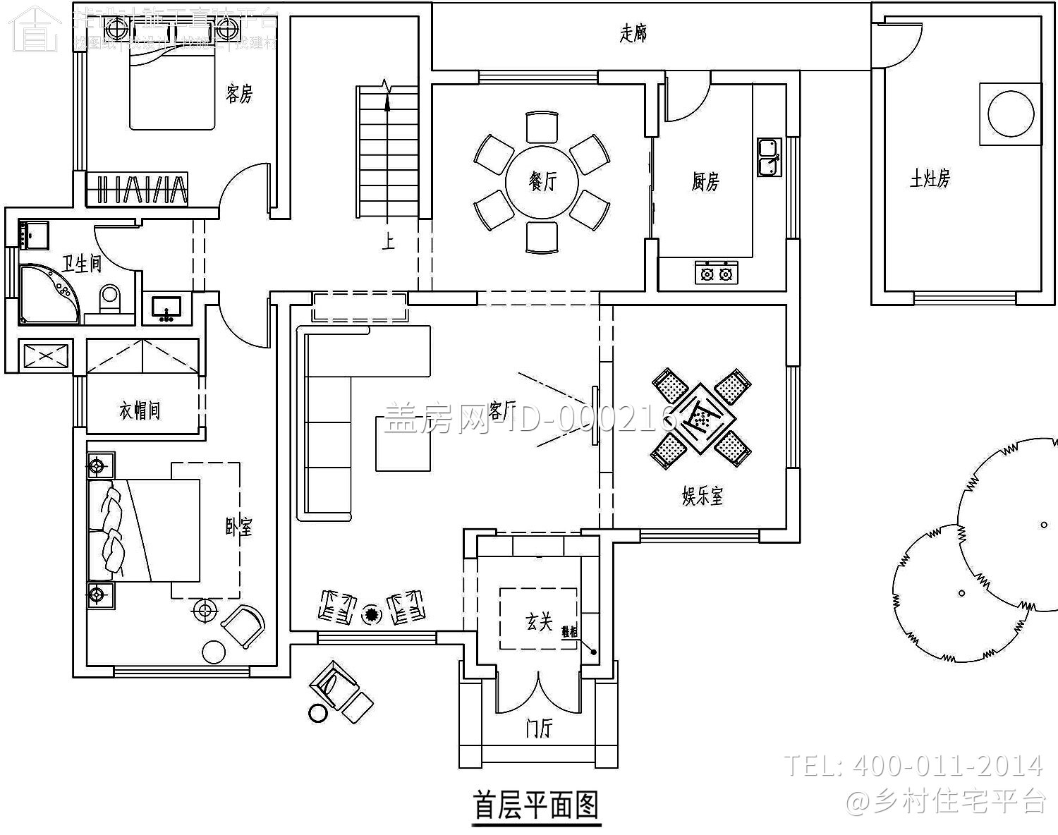 常德王家新中式别墅图纸