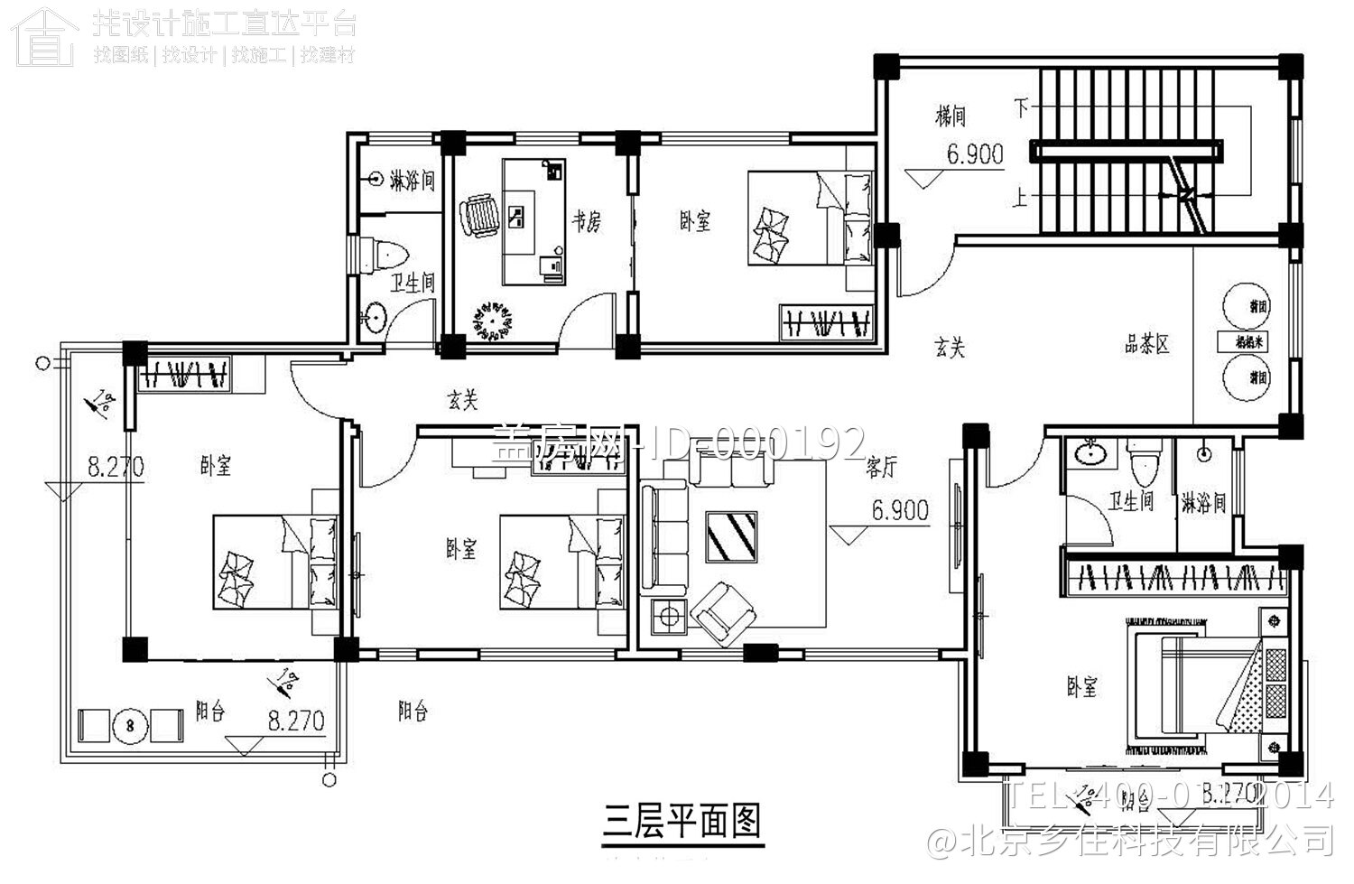 广东河源谢家新中式别墅图纸