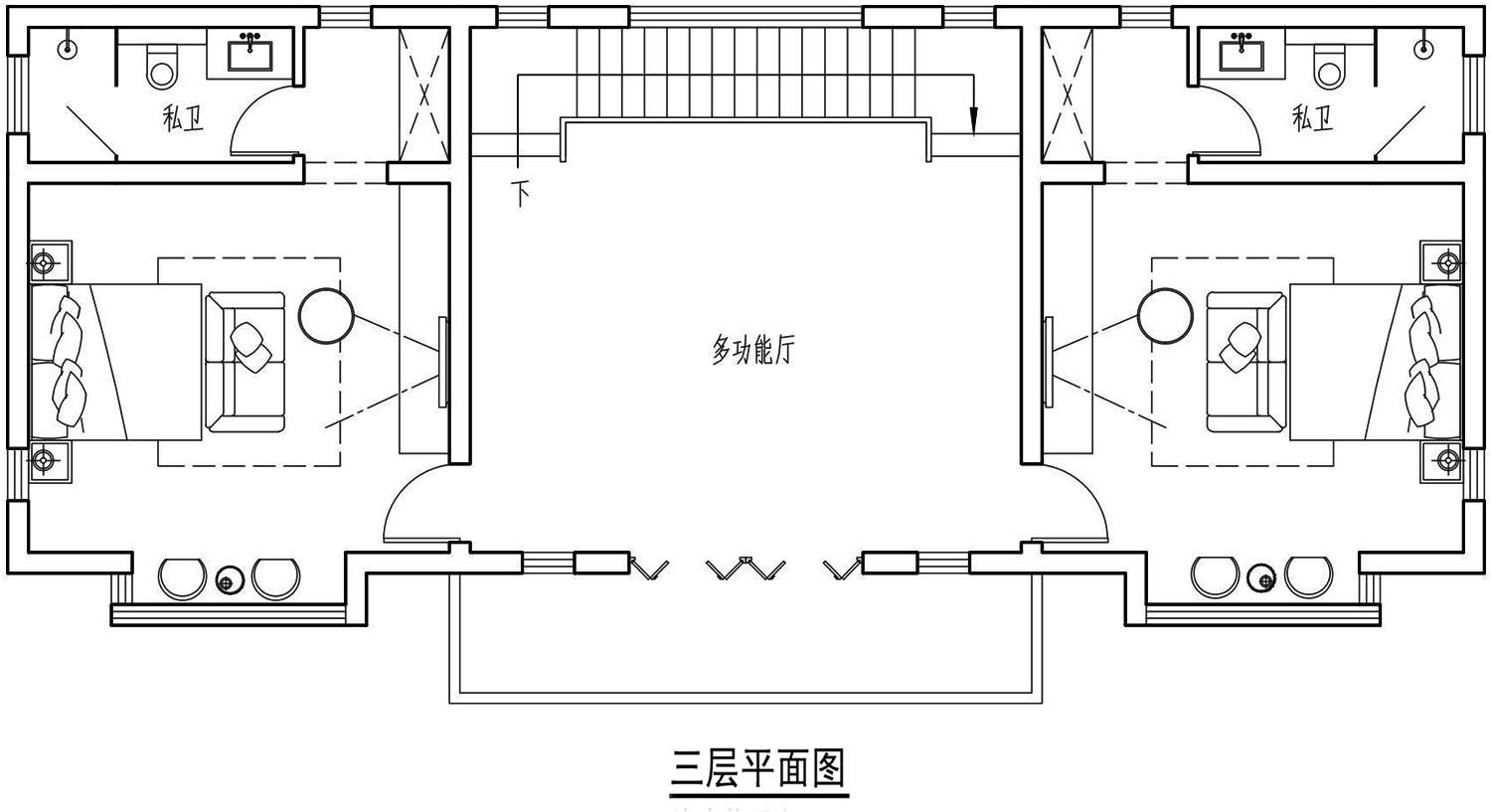 江西新余周家三合院设计图纸