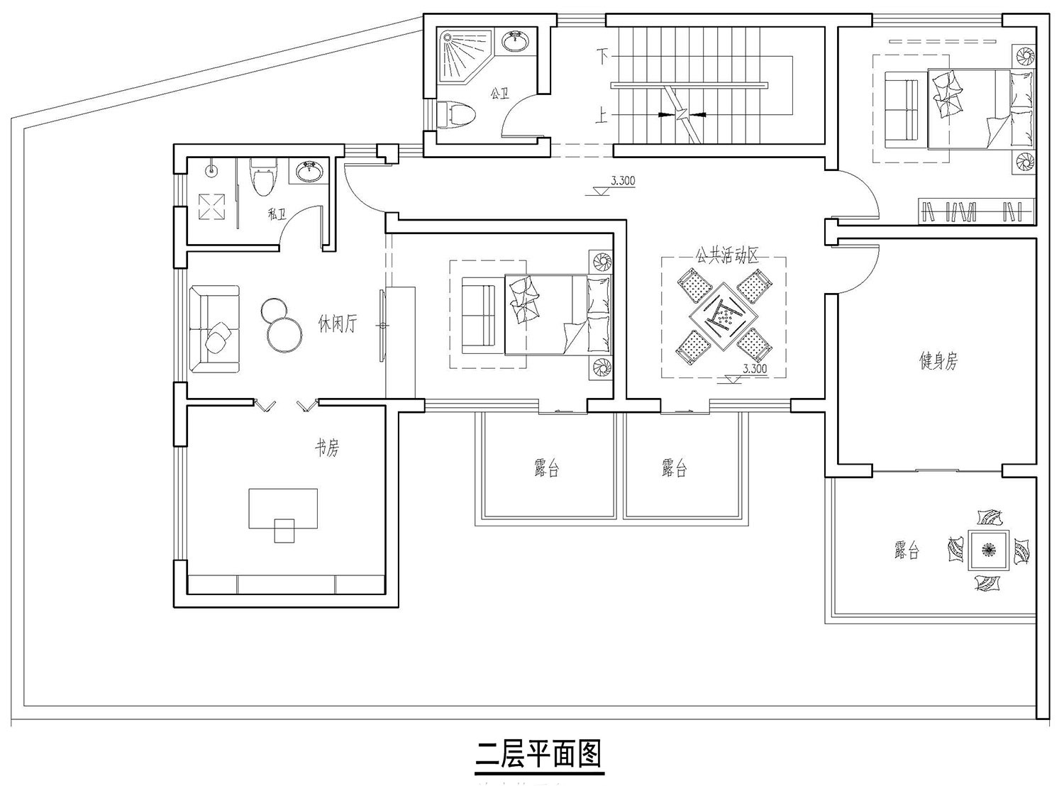 吉安曾家新中式农村别墅图纸