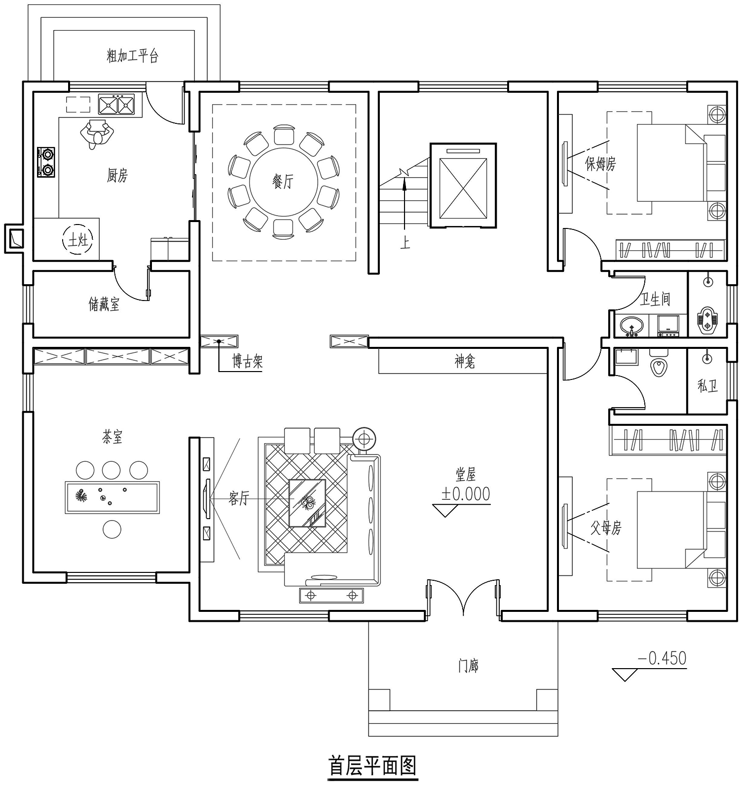 湖南娄底张家欧式别墅图纸