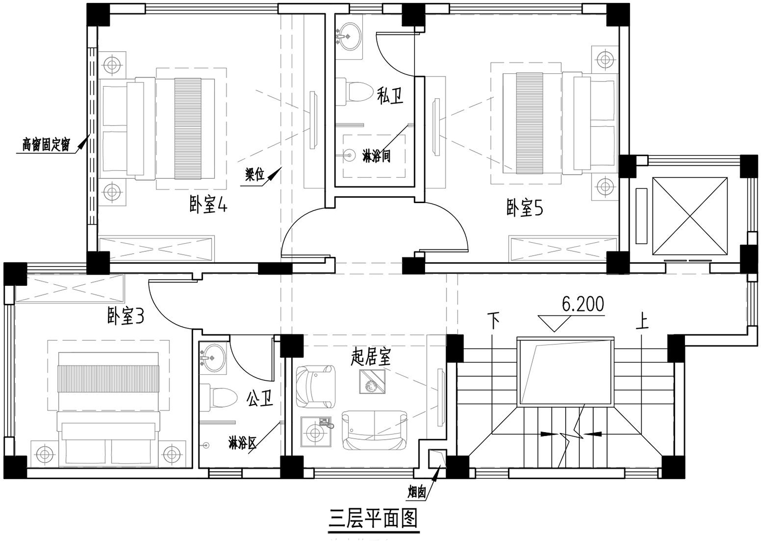 福建厦门叶家现代别墅图纸