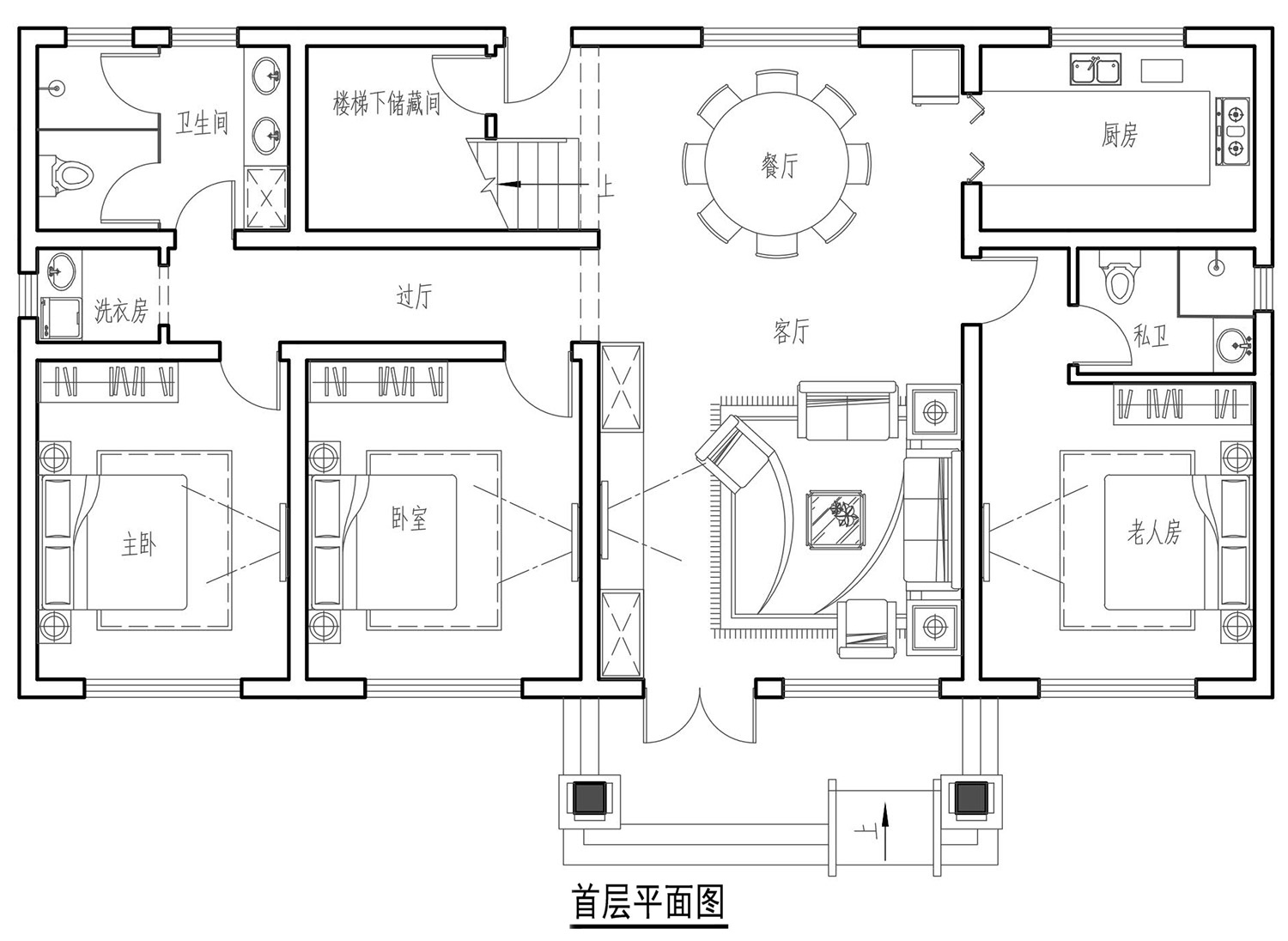 北京顺义张家新中式别墅