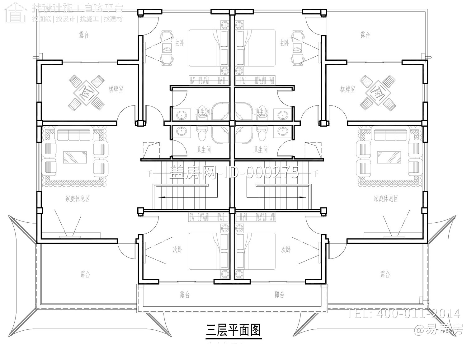 湖北荆州汪家中式双拼住宅