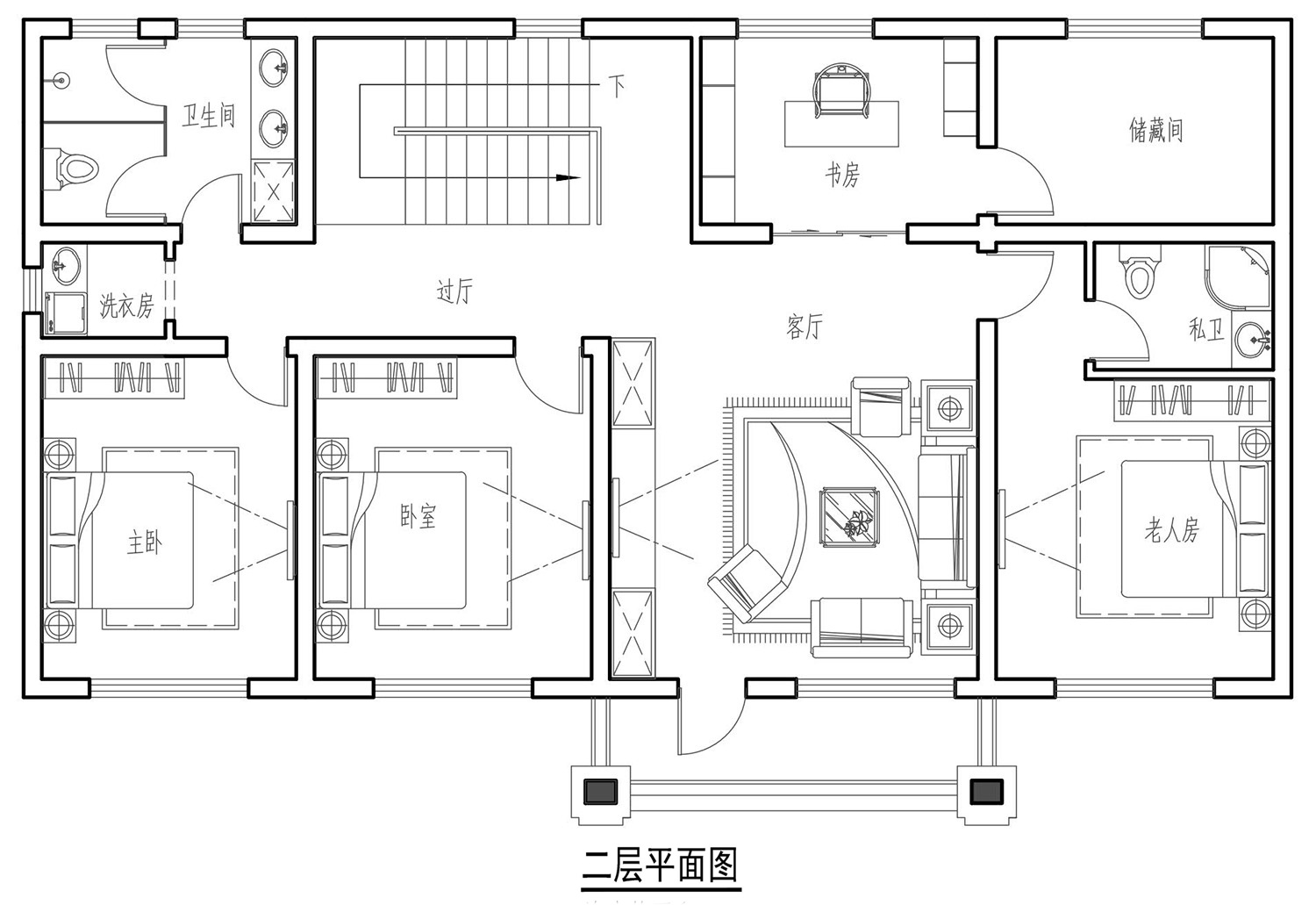 北京顺义张家新中式别墅