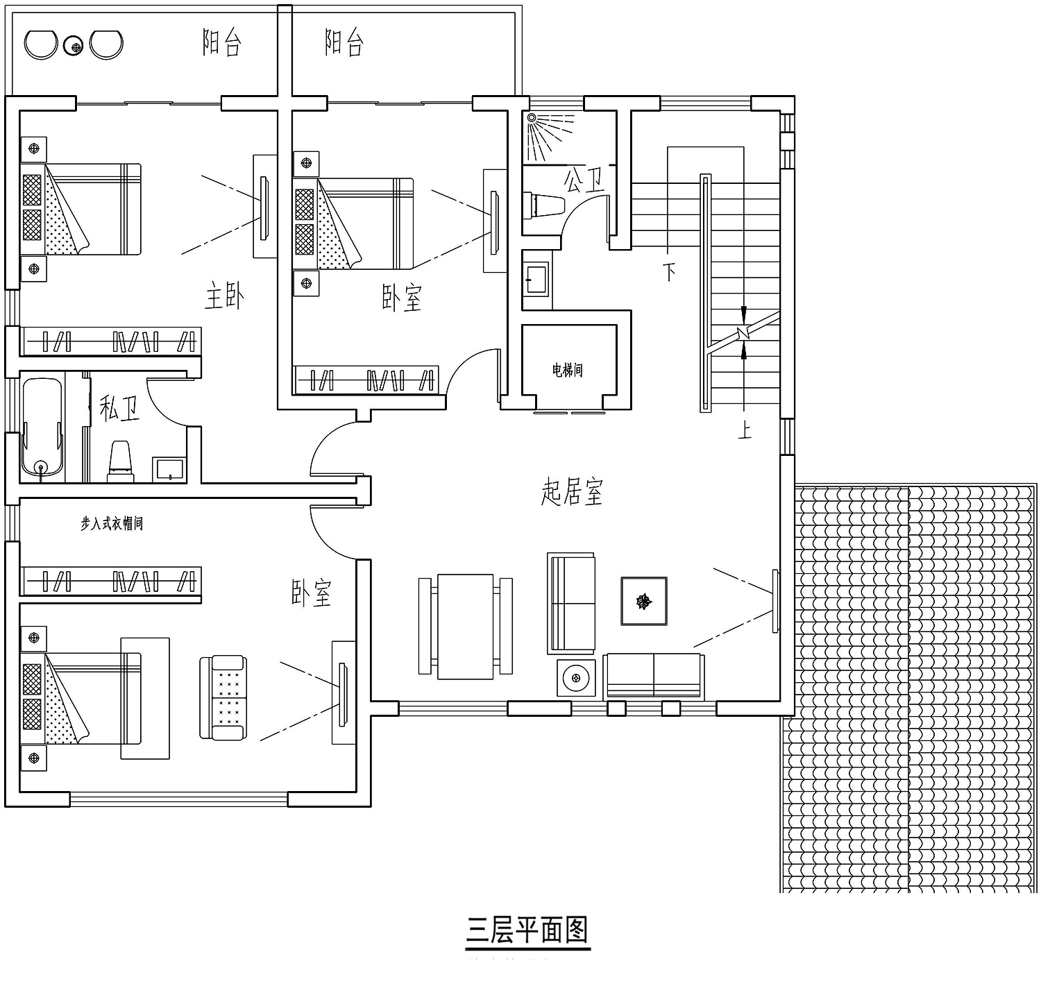 山西运城贾家中式别墅图纸