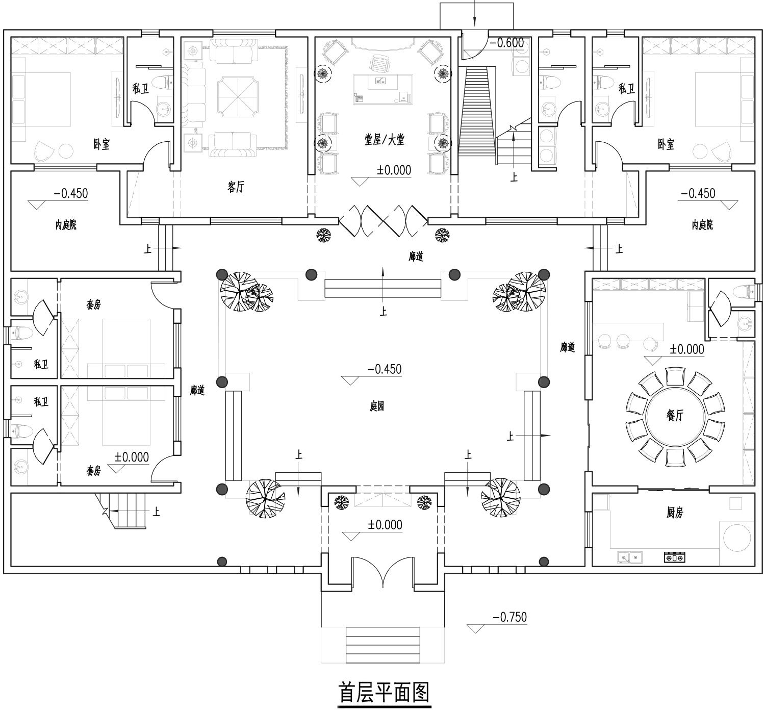 湖南湘西李家中式三合院