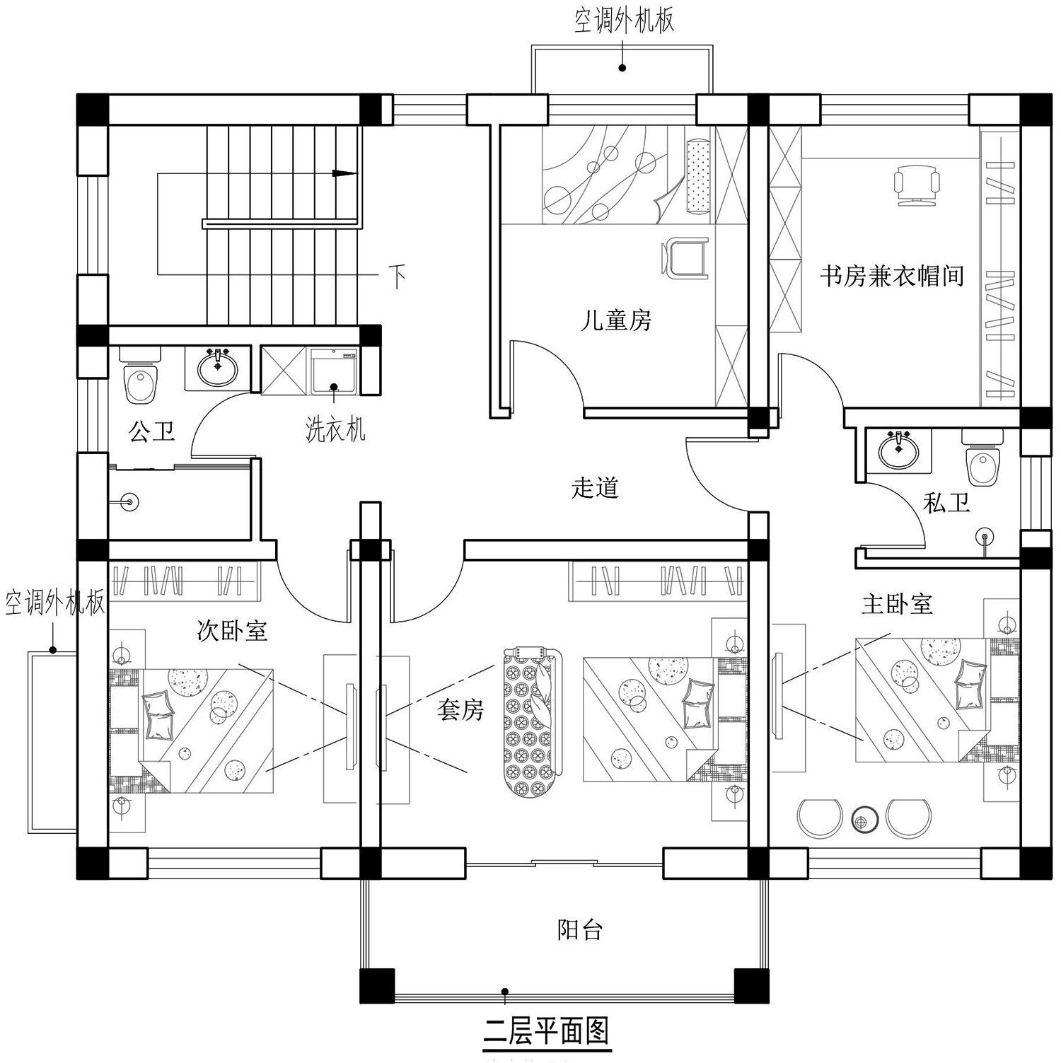 北京密云王家二层欧式别墅设计