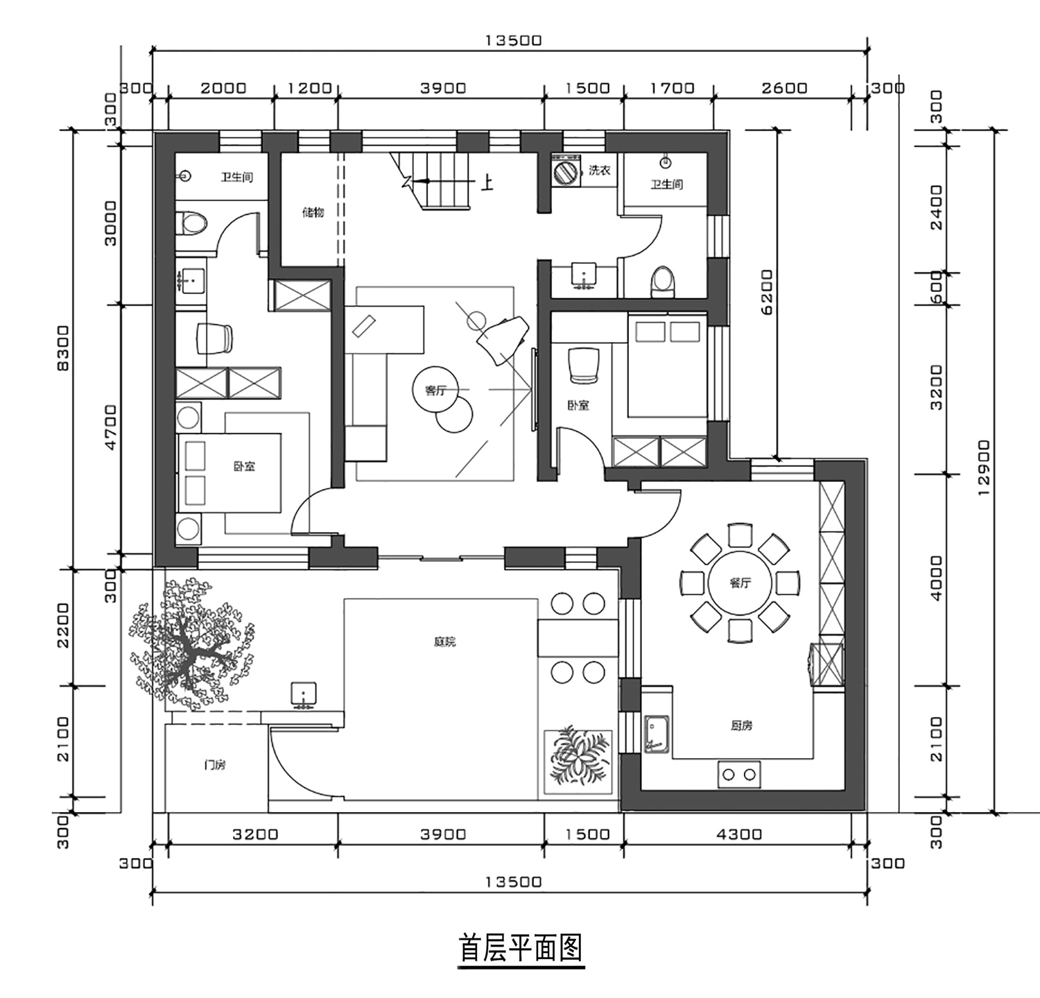 北京门头沟李家二层现代别墅