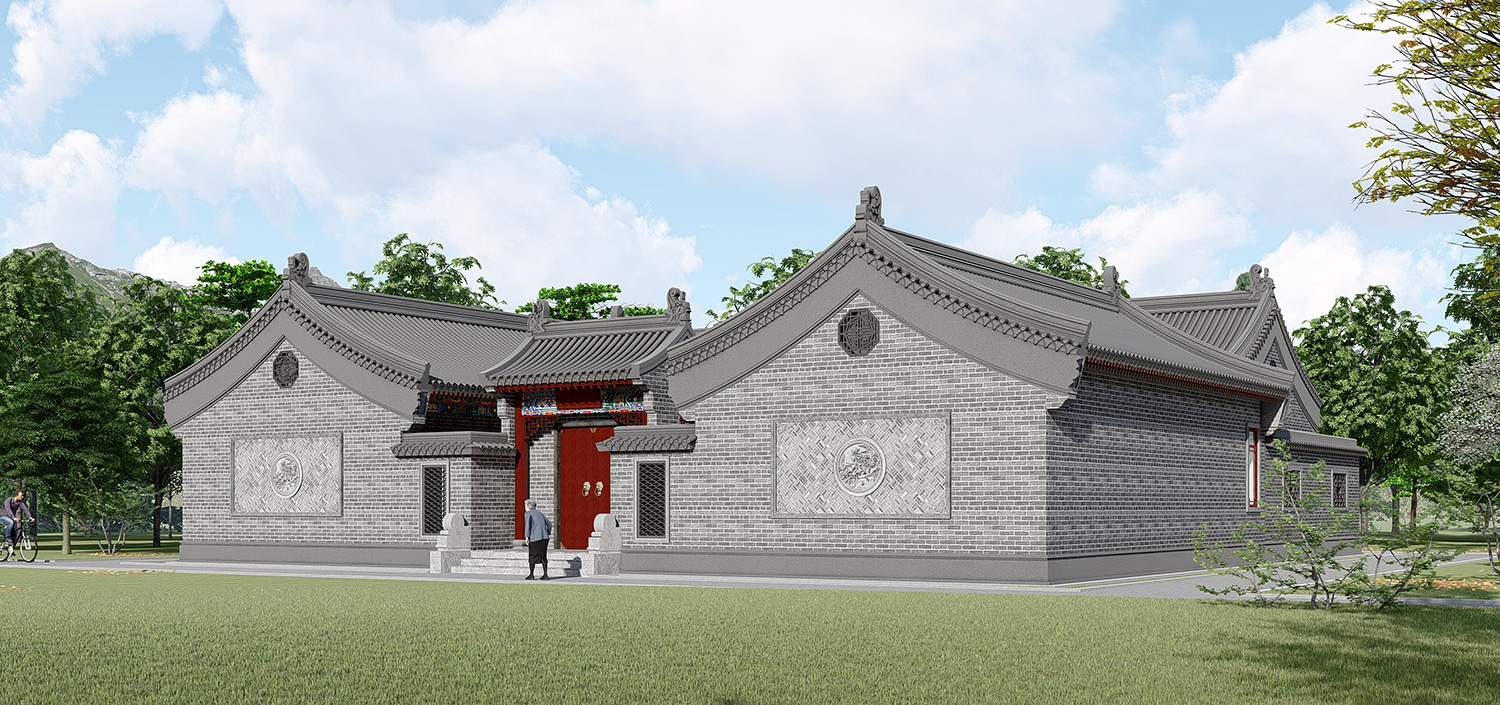 湖北枣阳唐家一层中式三合院	