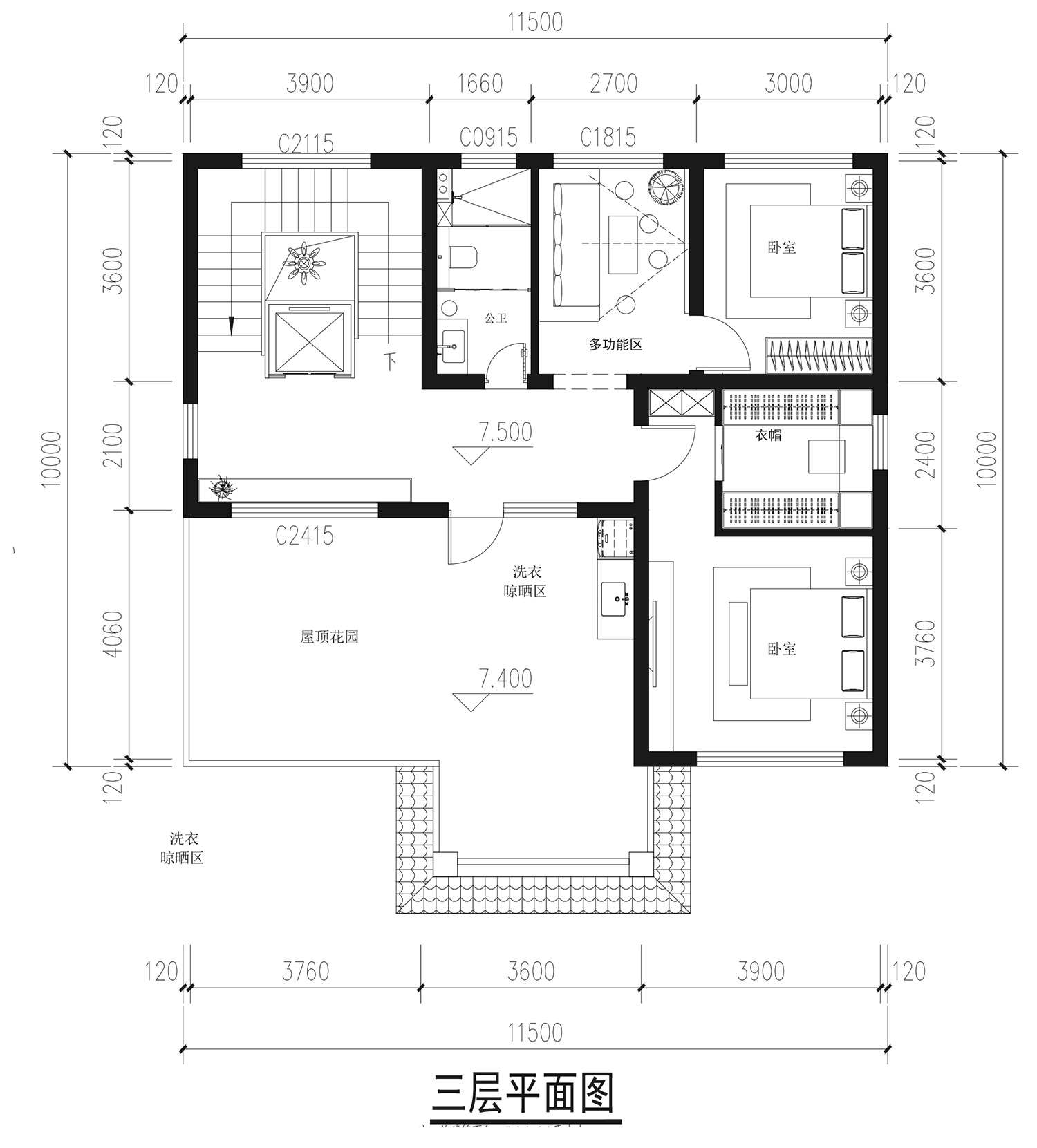 浙江宁波谢家三层新中式别墅
