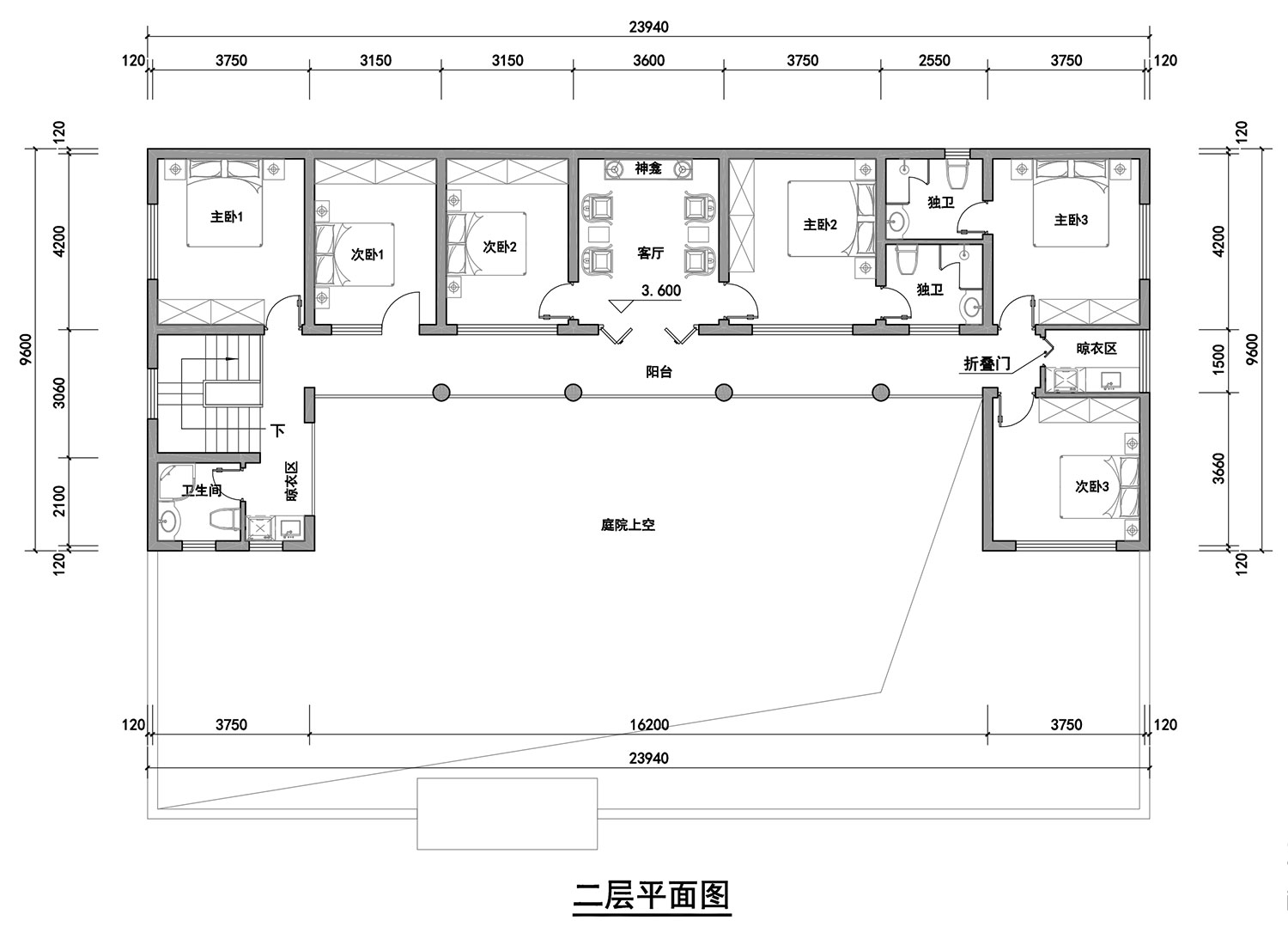 湖北孝感安陆蒋家二层中式庭院住宅