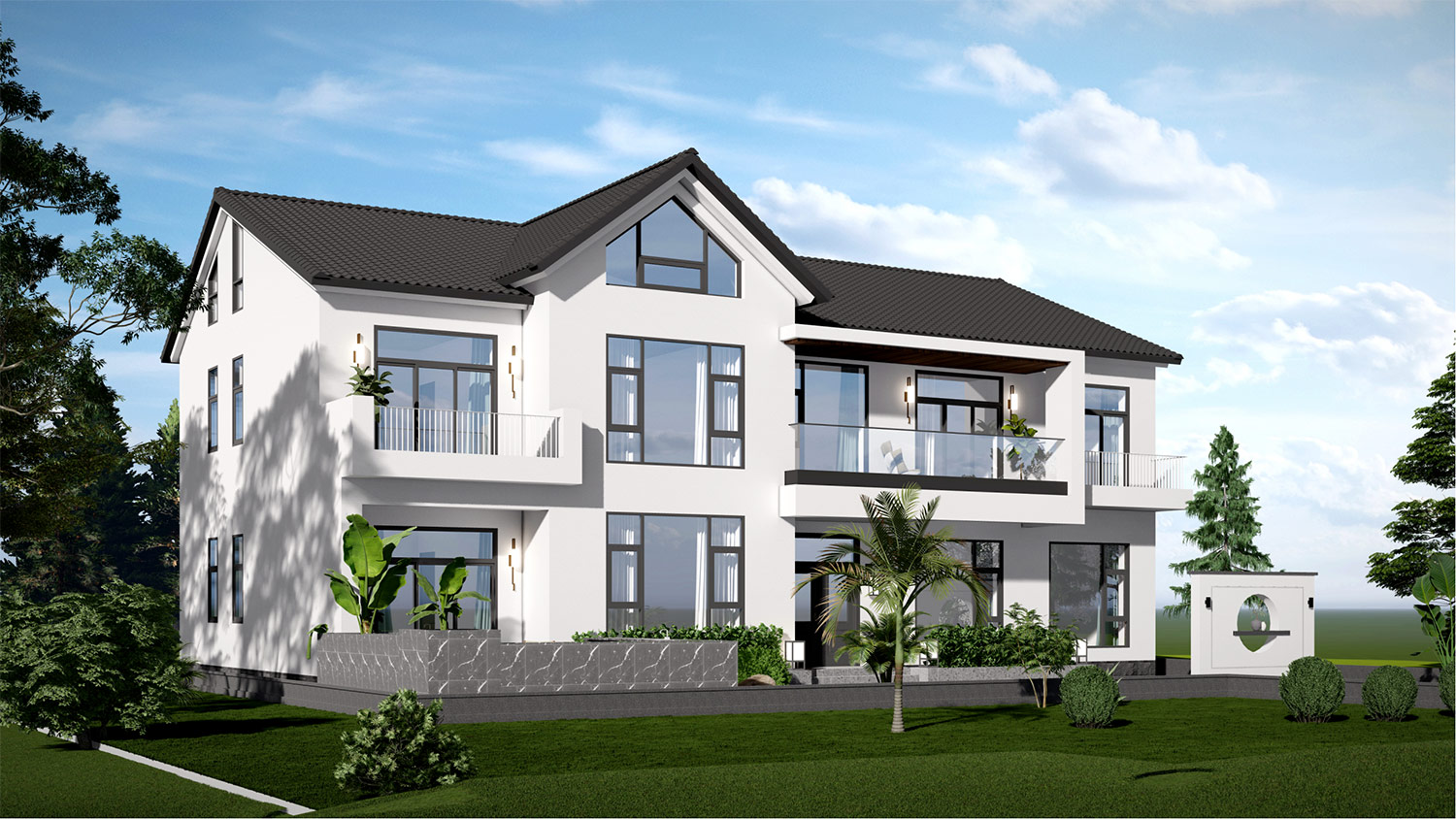 北京顺义榆林村魏家现代别墅