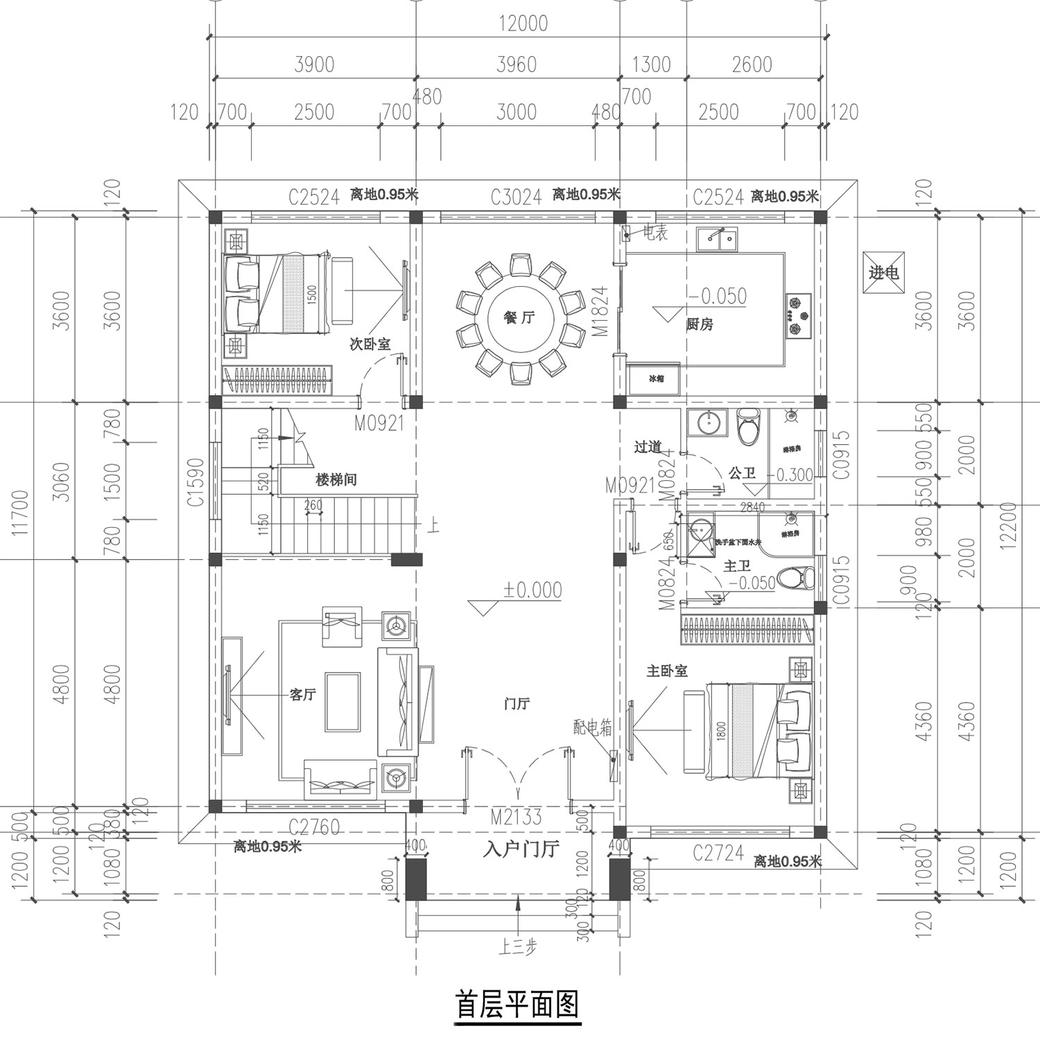 海南澄迈县三层现代别墅设计