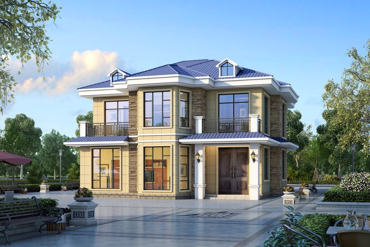 湖南长沙唐家农村自建房别墅设计