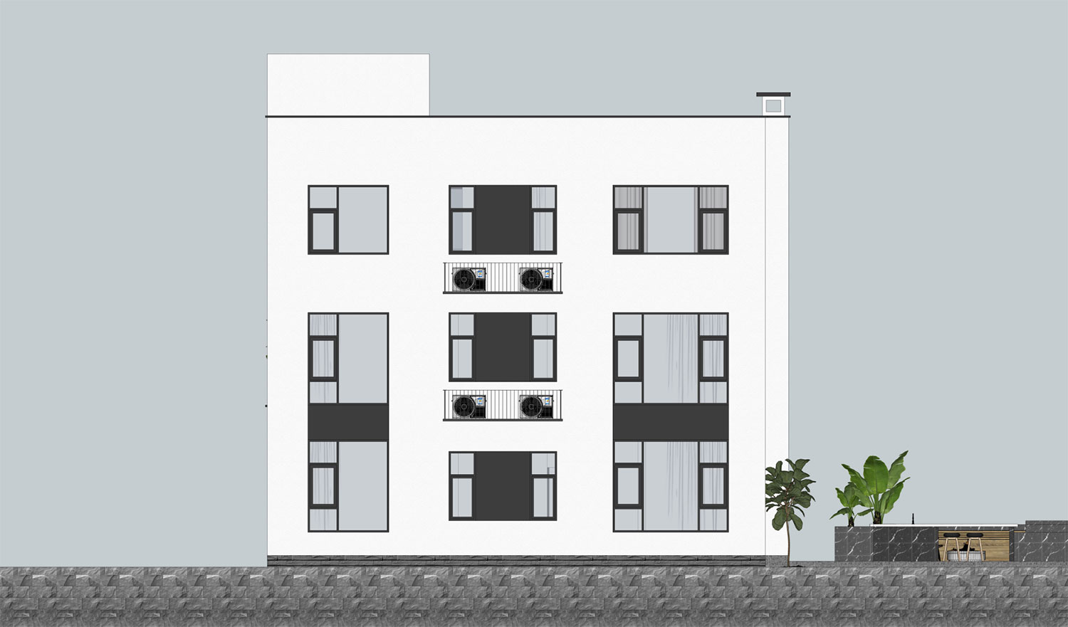 云南怒江夏家三层现代自建别墅