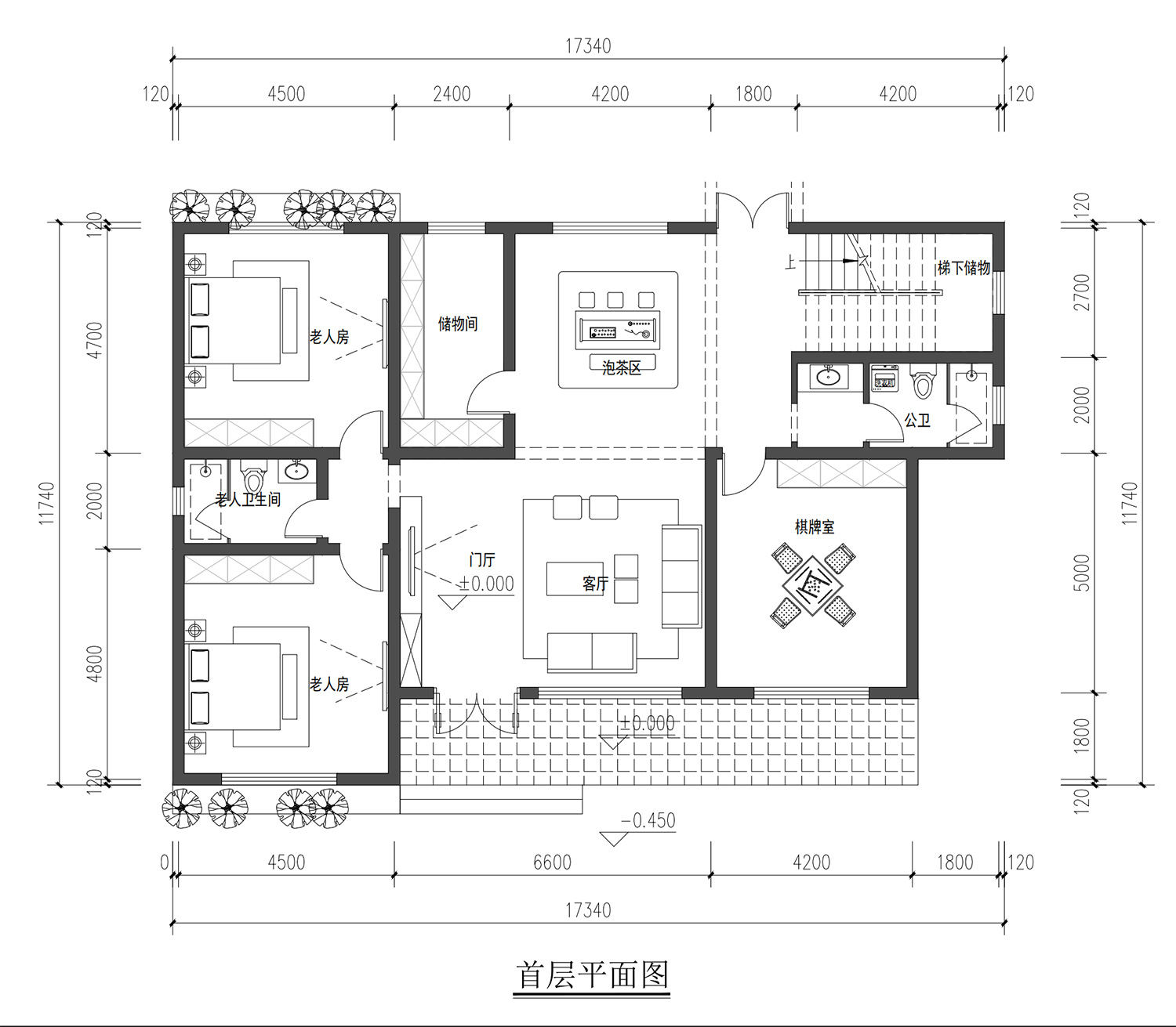 湖南岳阳何家二层新中式自建别墅