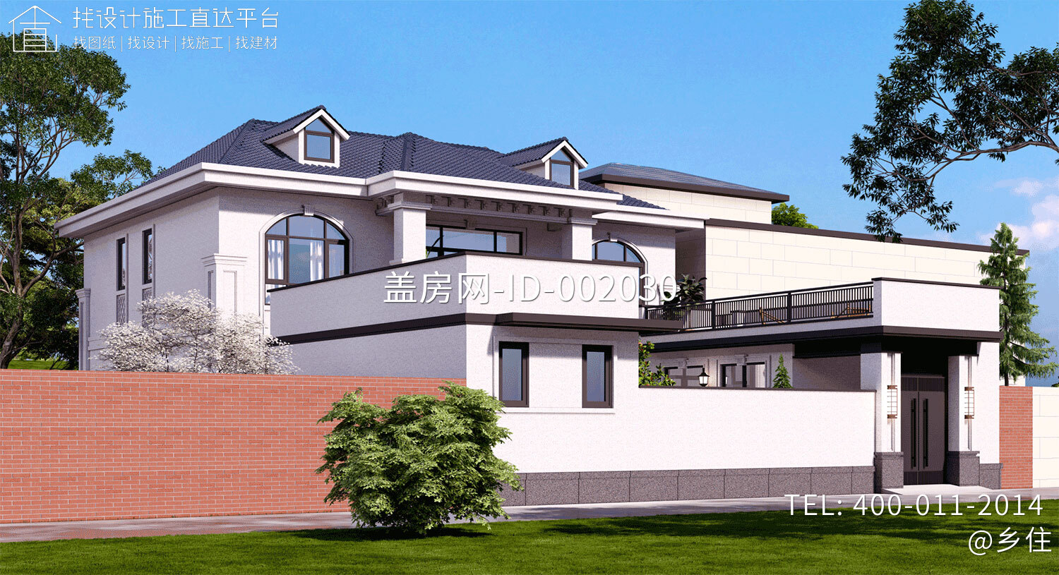 北京平谷孙家二层欧式自建别墅