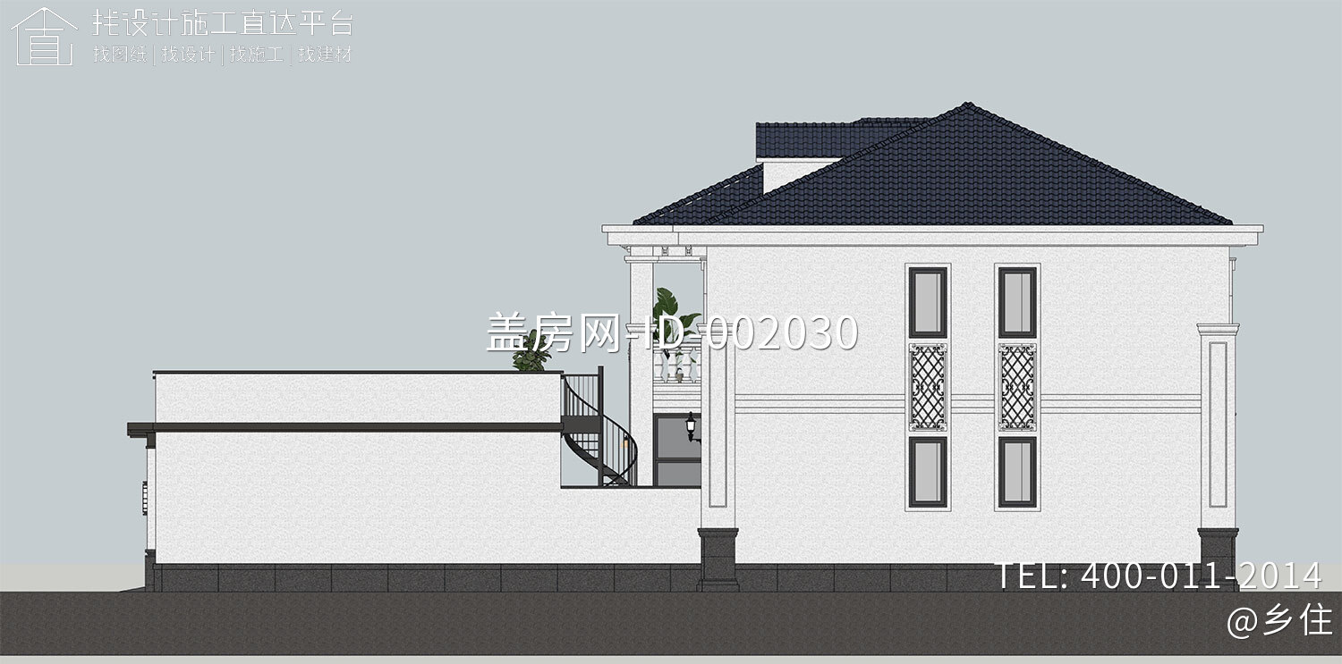 北京平谷孙家二层欧式自建别墅