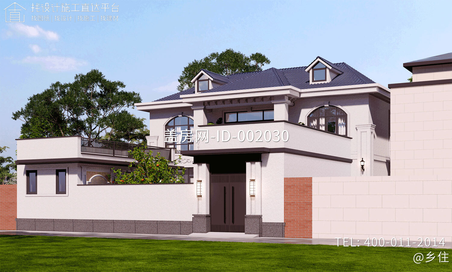 北京平谷孙家二层欧式自建别墅