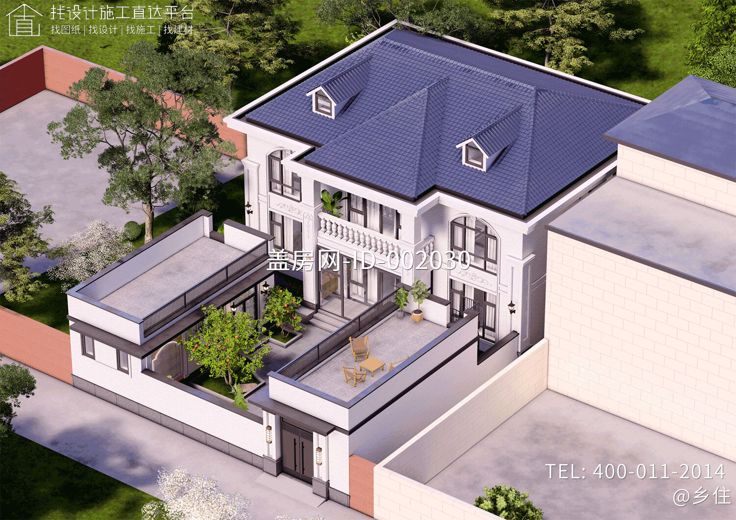 北京平谷孙家二层欧式自建别墅