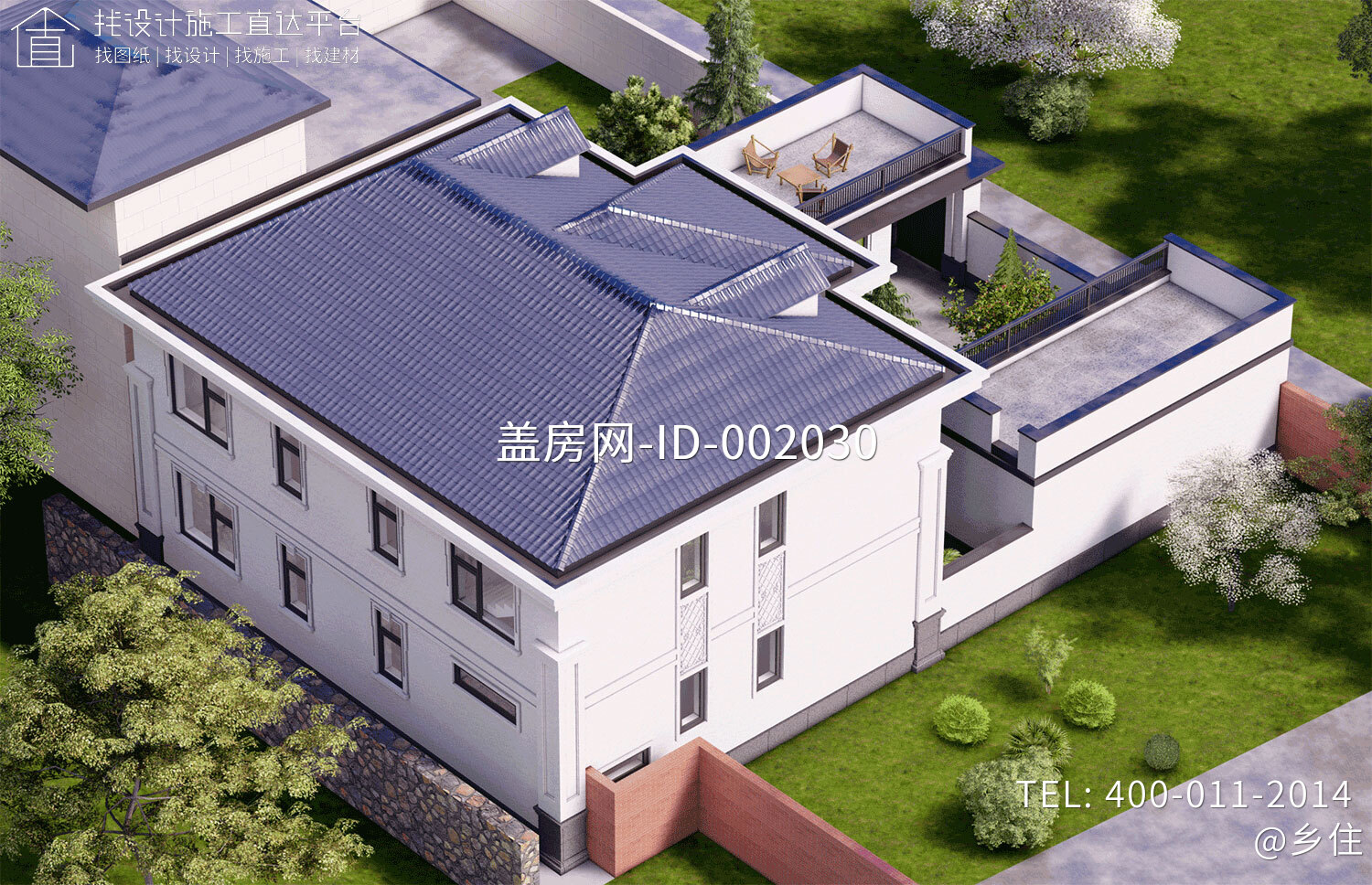 北京平谷孙家二层欧式自建别墅