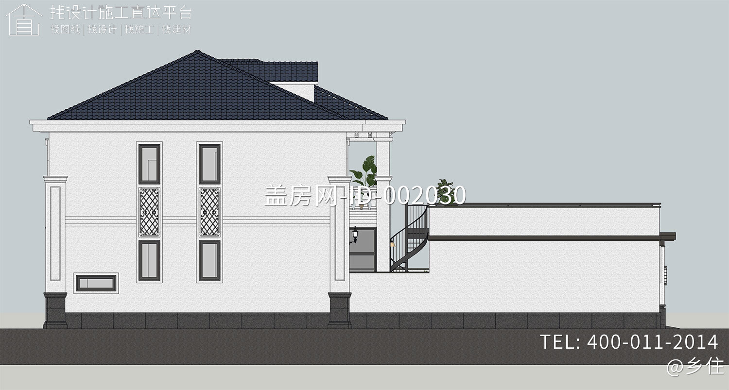 北京平谷孙家二层欧式自建别墅