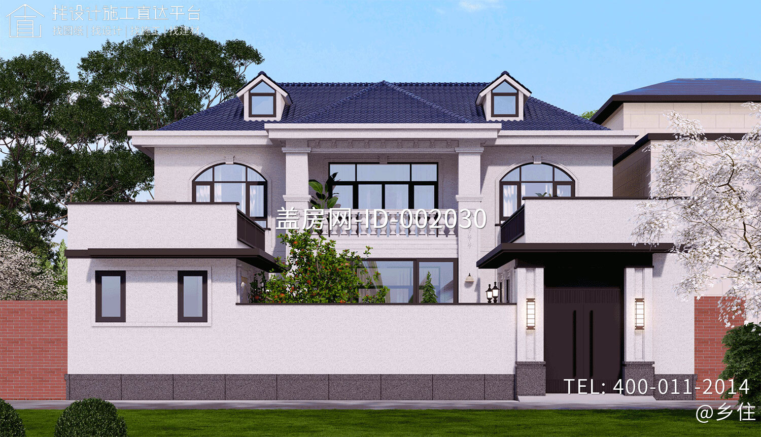 北京平谷孙家二层欧式自建别墅