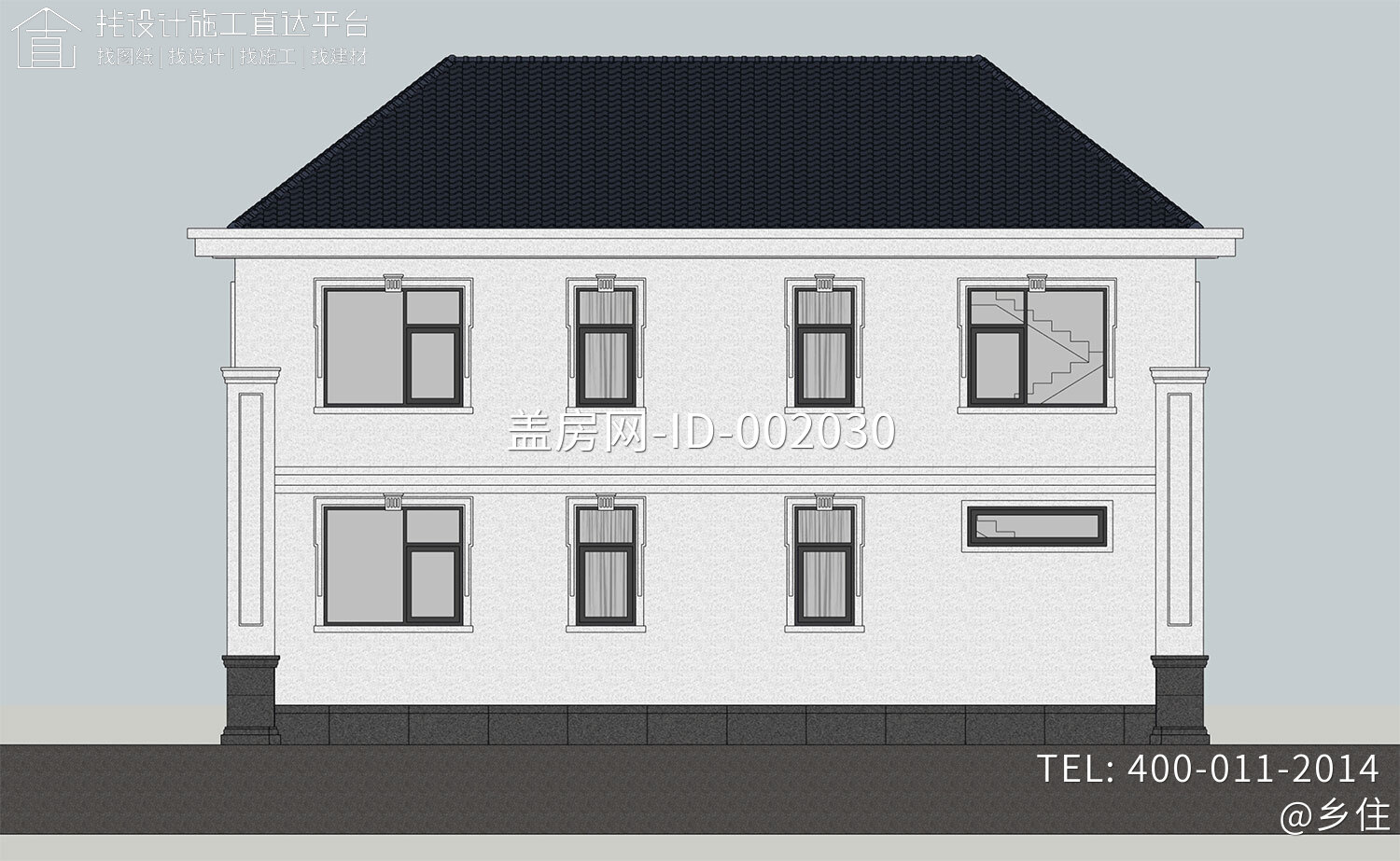 北京平谷孙家二层欧式自建别墅