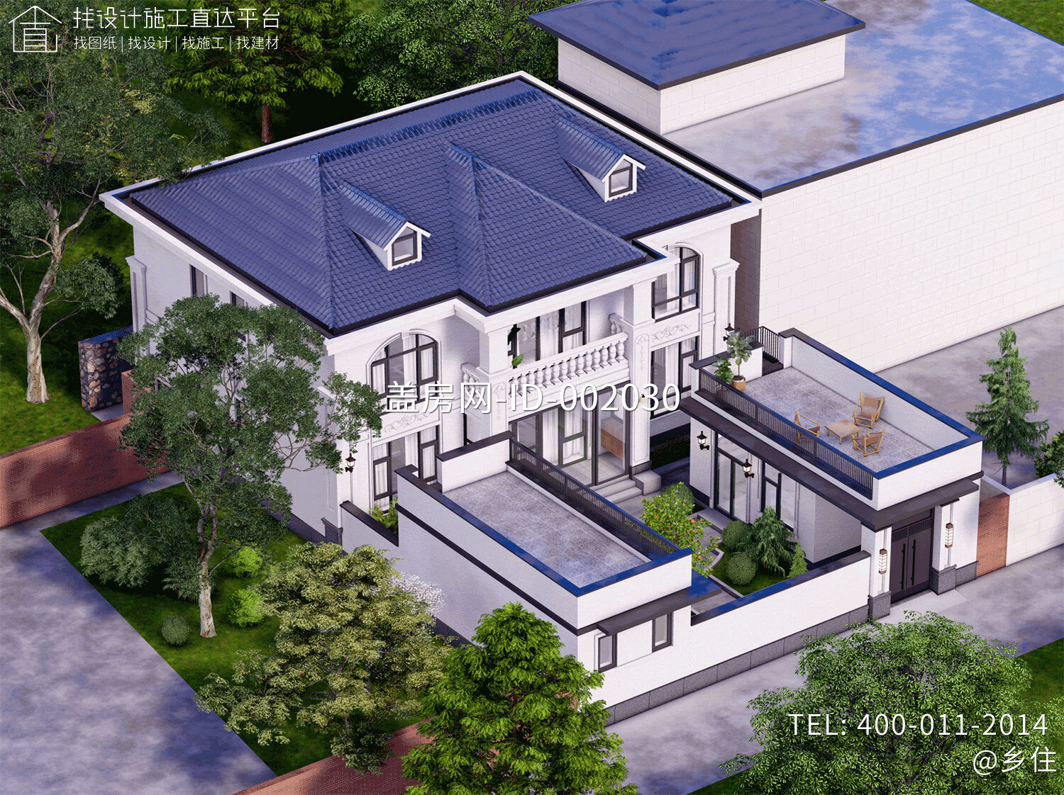 北京平谷孙家二层欧式自建别墅