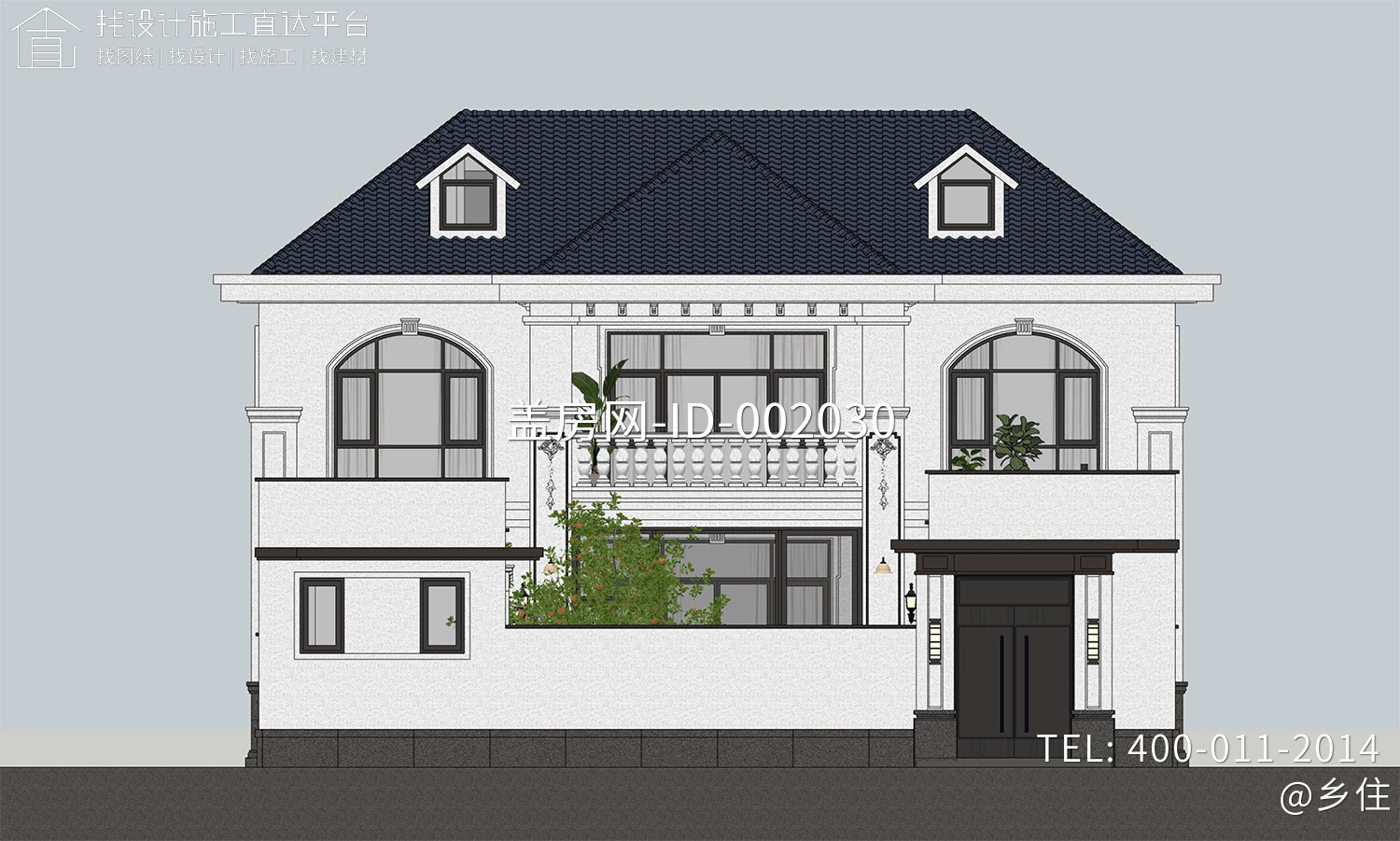 北京平谷孙家二层欧式自建别墅