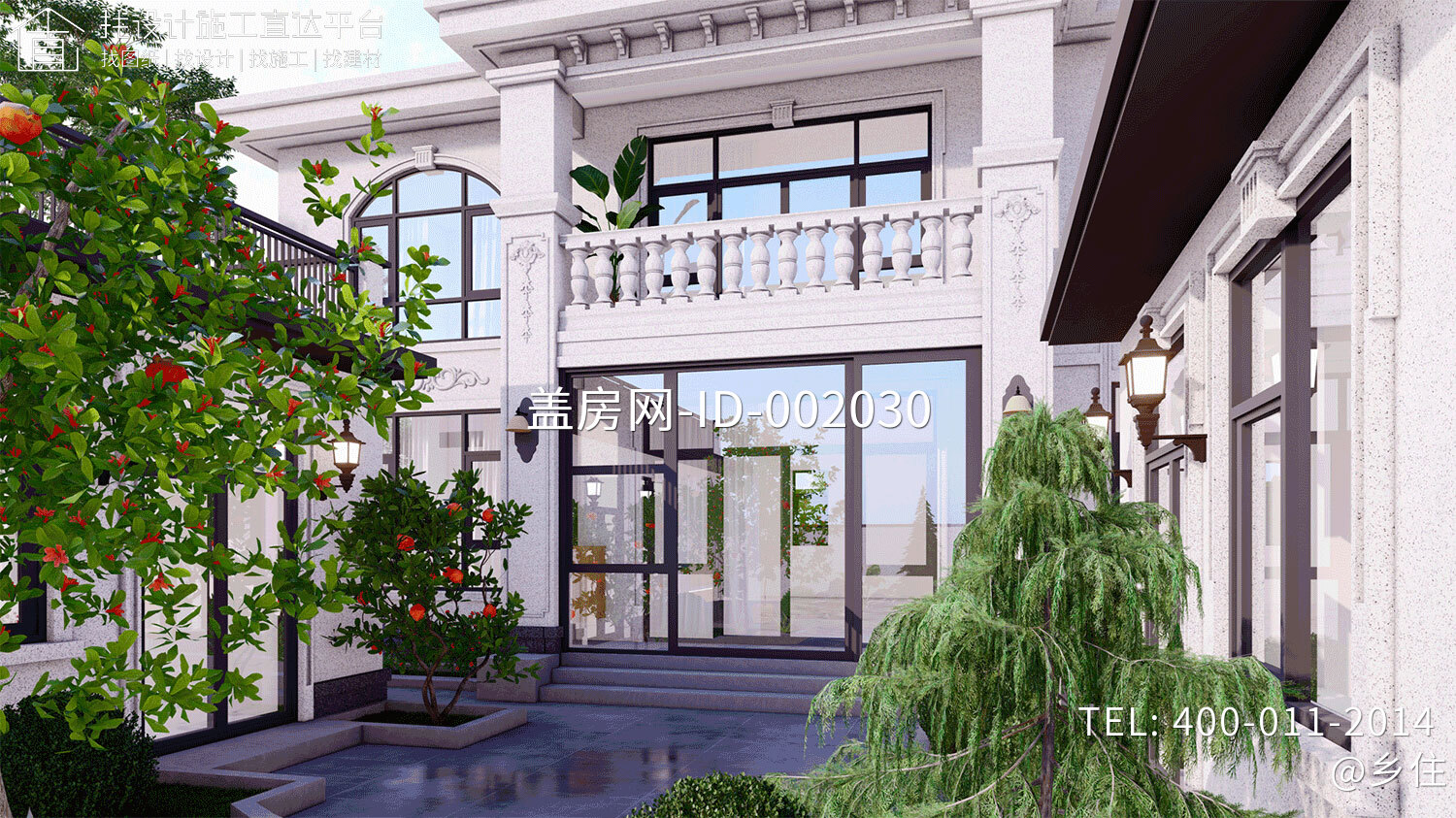 北京平谷孙家二层欧式自建别墅