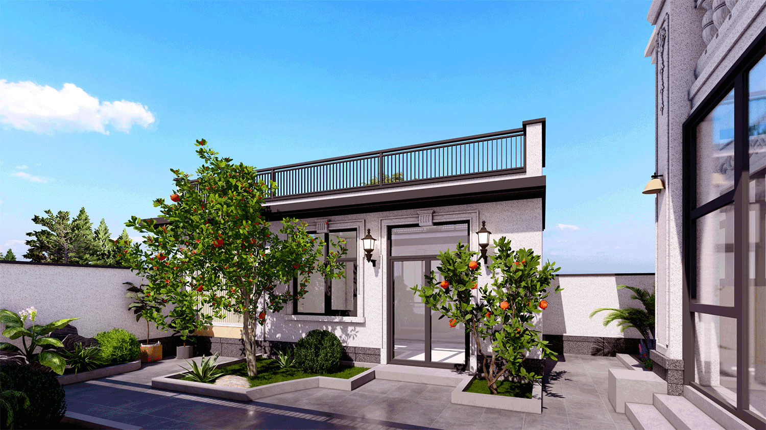 北京平谷孙家二层欧式自建别墅