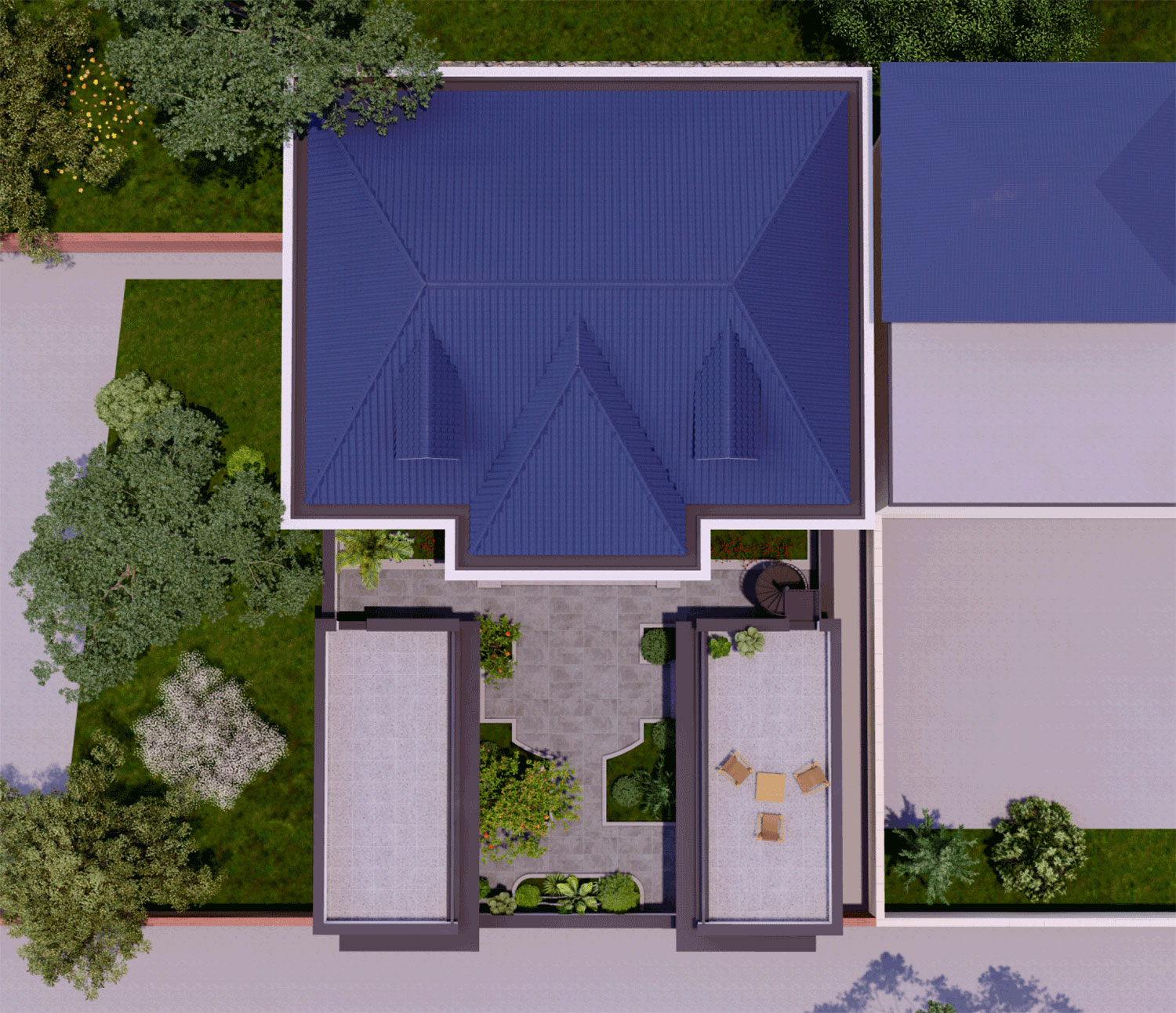 北京平谷孙家二层欧式自建别墅
