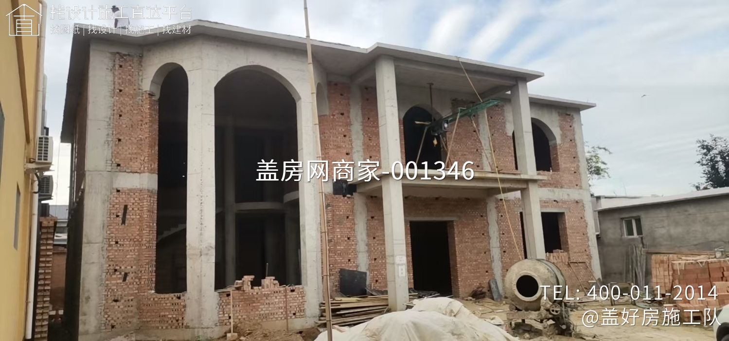 北京房山琉璃河吴家别墅施工