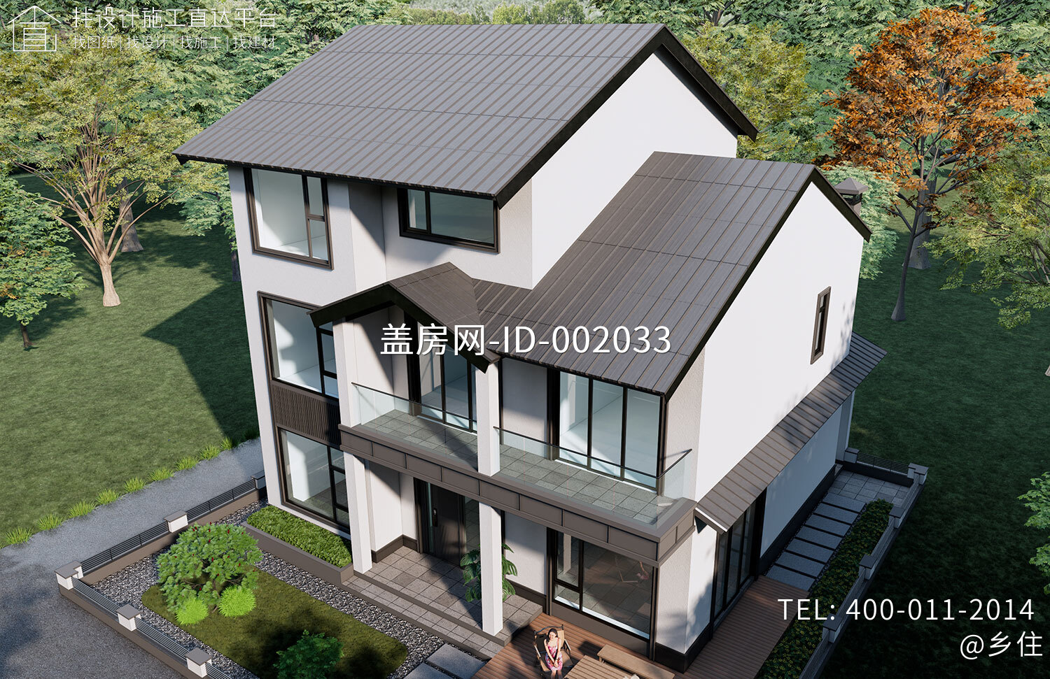 浙江湖州王家三层中式自建别墅