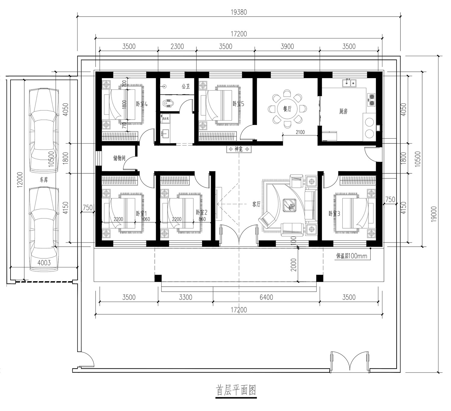 甘肃白银四龙一层新中式自建别墅