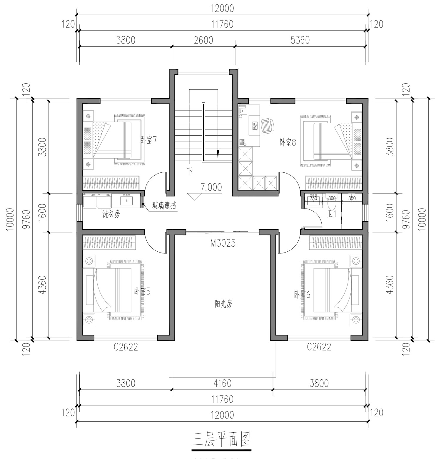 湖南郴州颜家三层新中式自建别墅