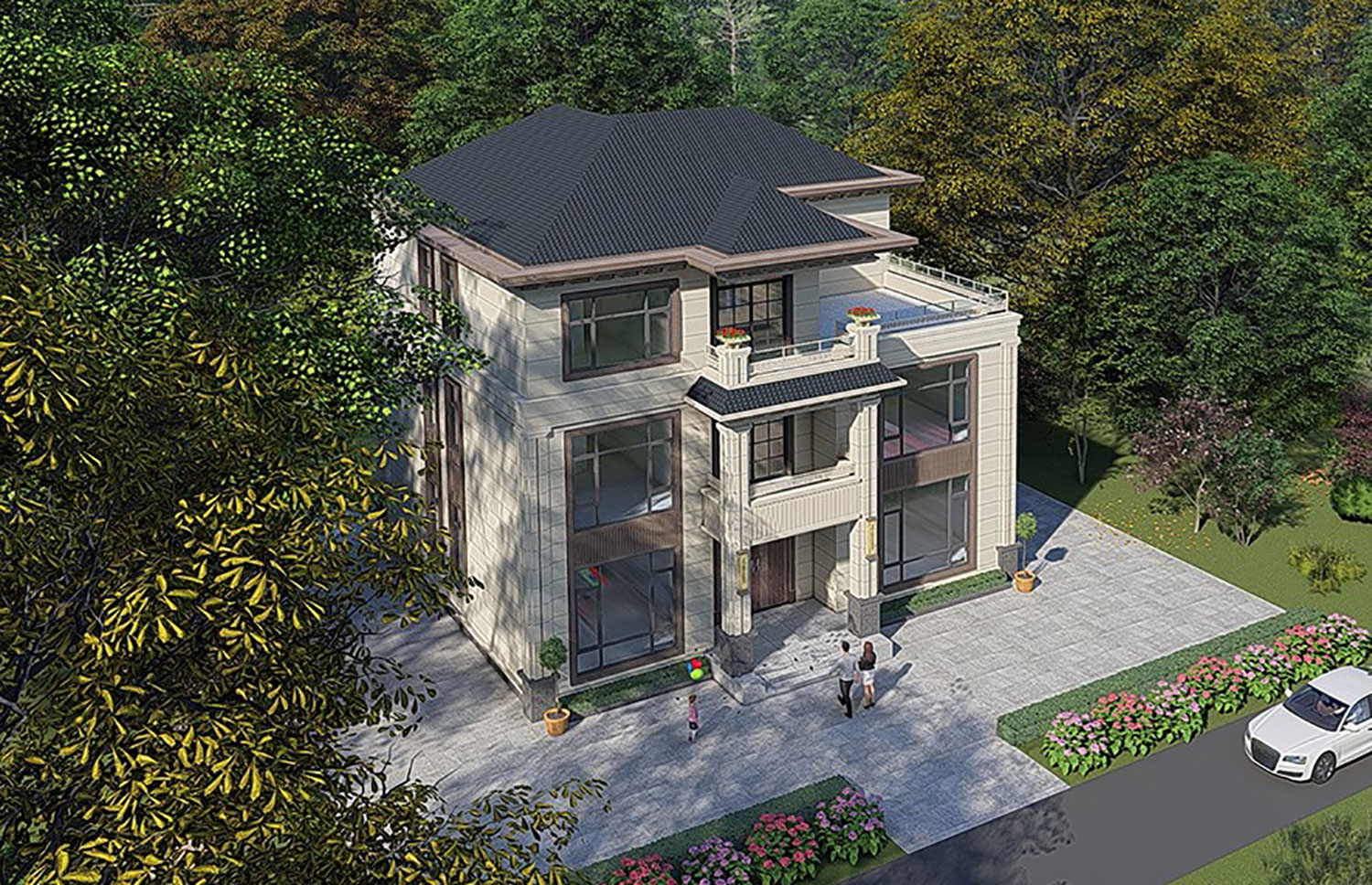 湖北随州王家新中式别墅