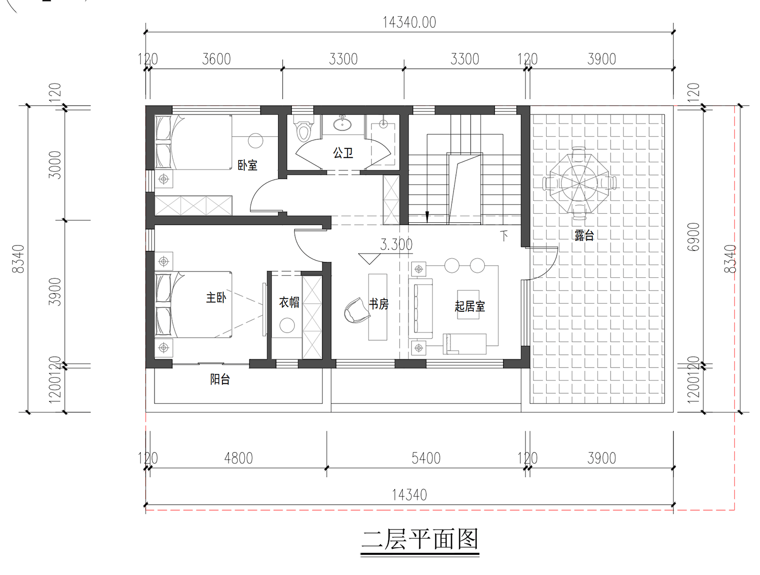 四川达州黎家二层现代别墅设计