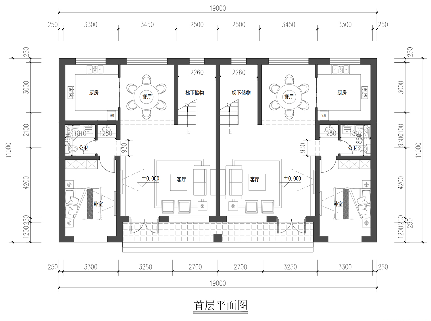 山西长治张家二层新中式双拼别墅