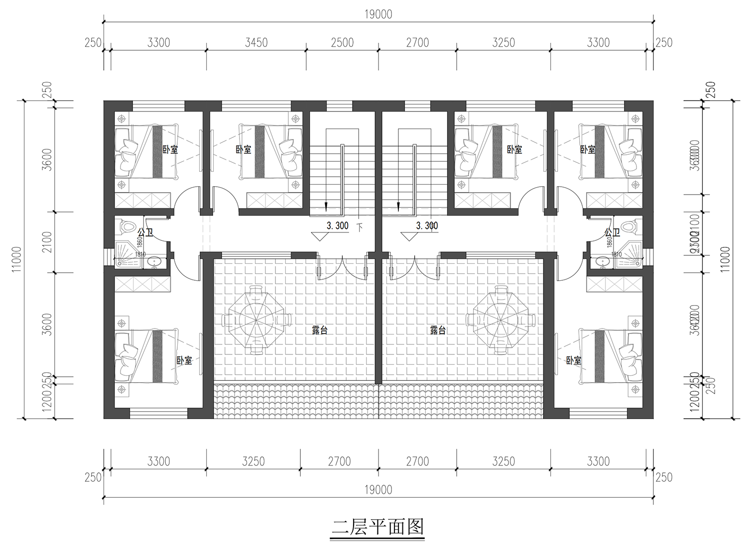 山西长治张家二层新中式双拼别墅