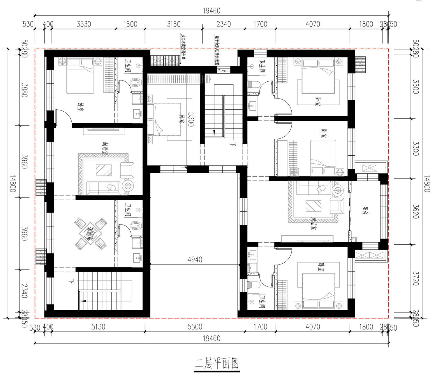 北京通州张家二层中式自建别墅	