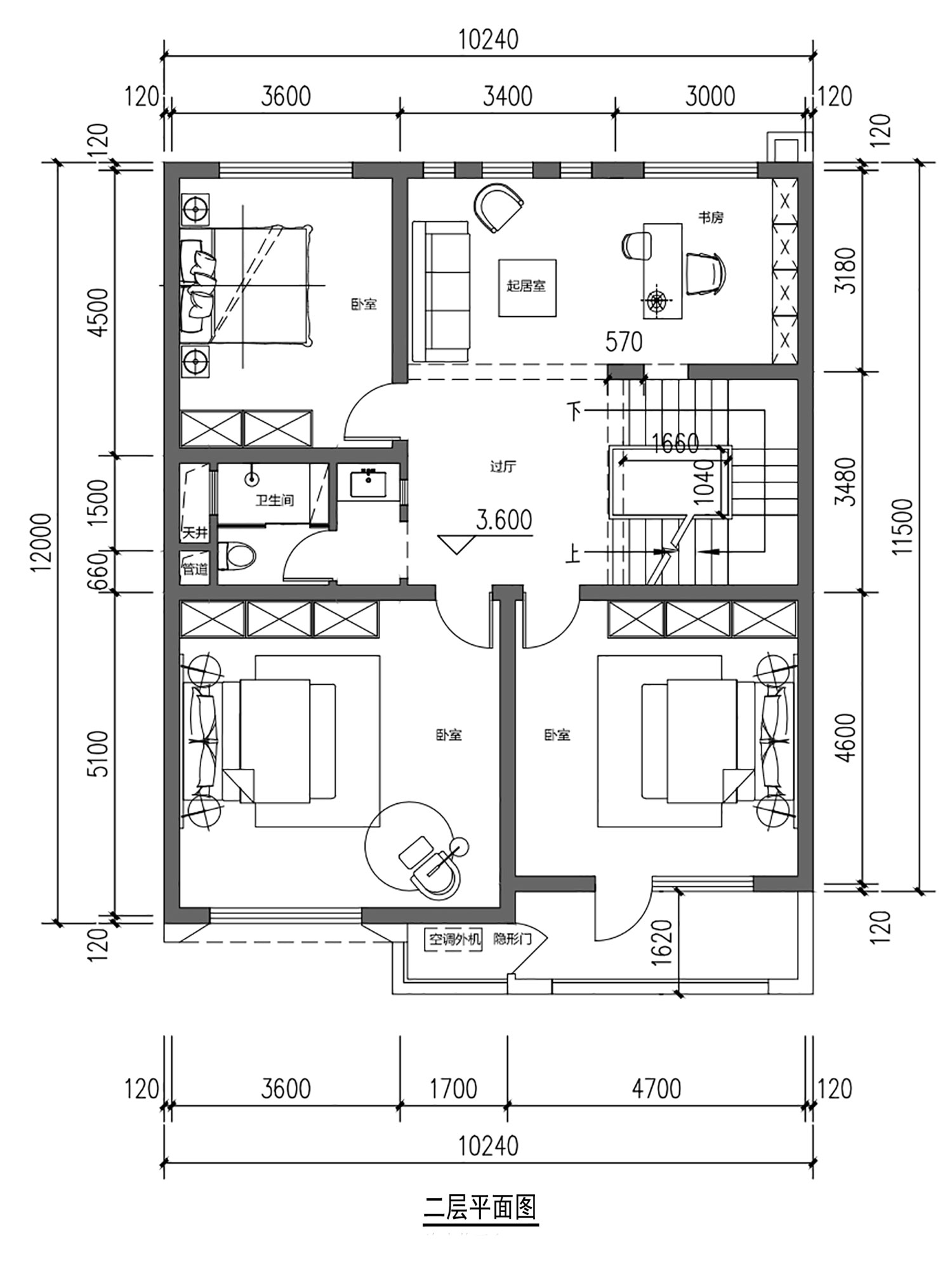 陕西西安王家二层现代自建别墅