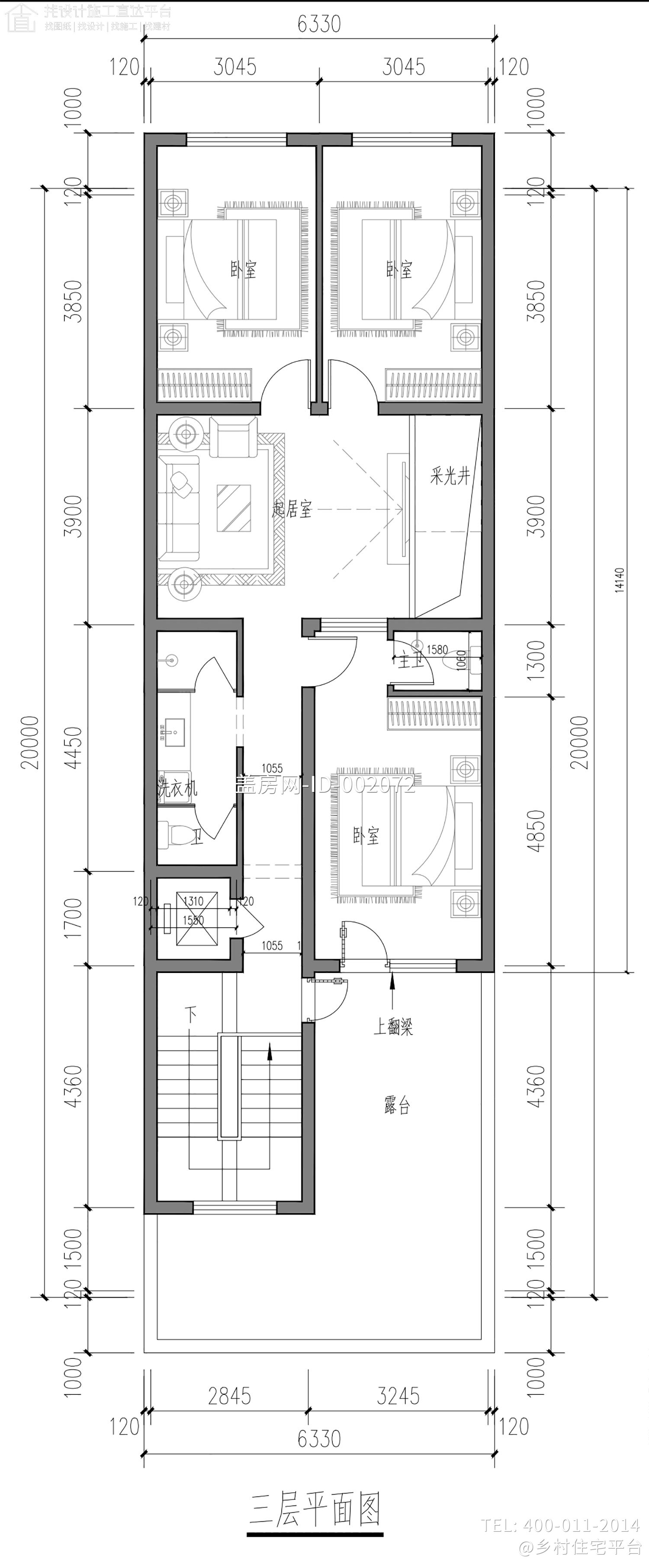 安徽阜阳刘家三层新中式自建别墅	