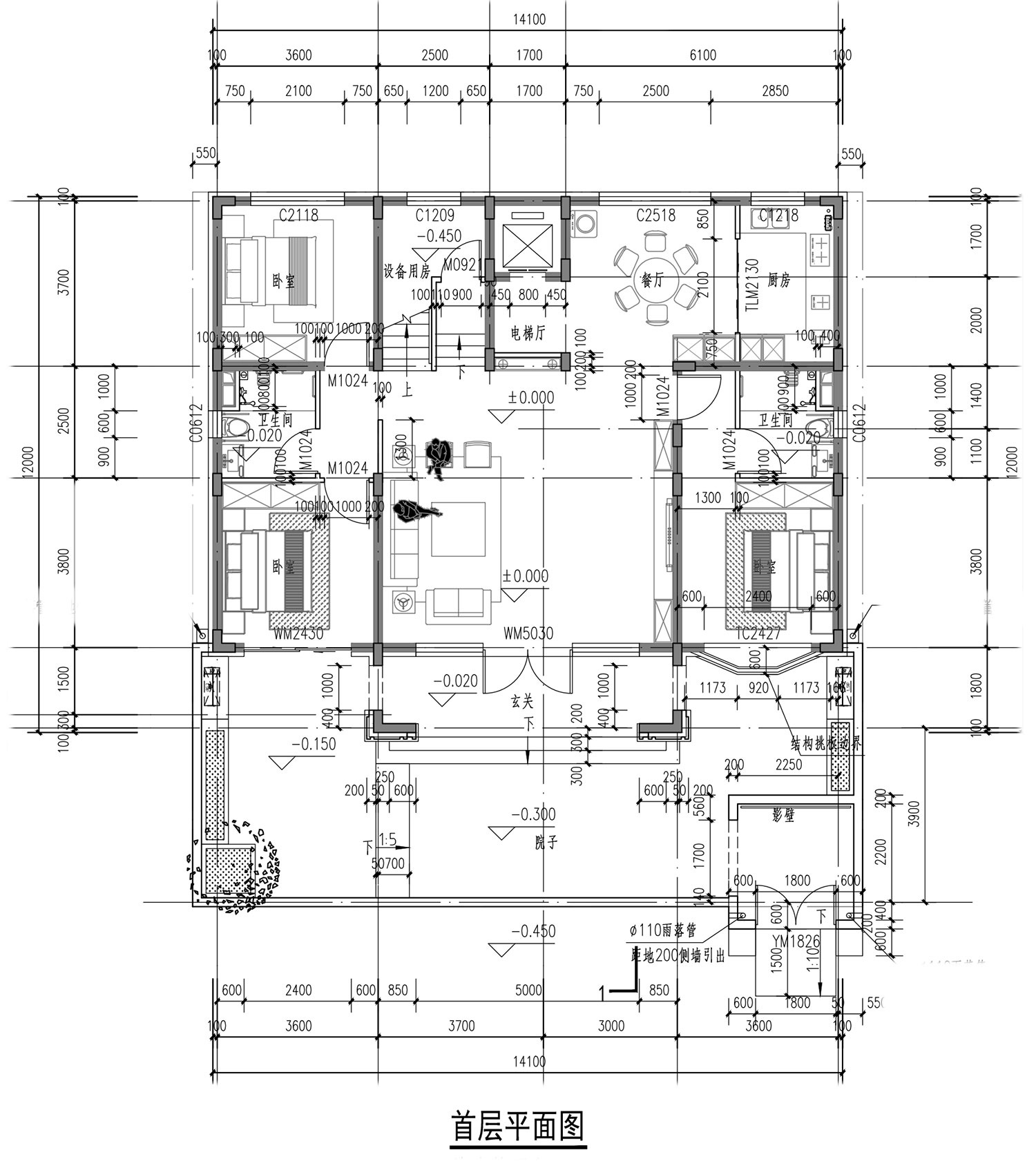 北京延庆彭家二层新中式自建别墅	