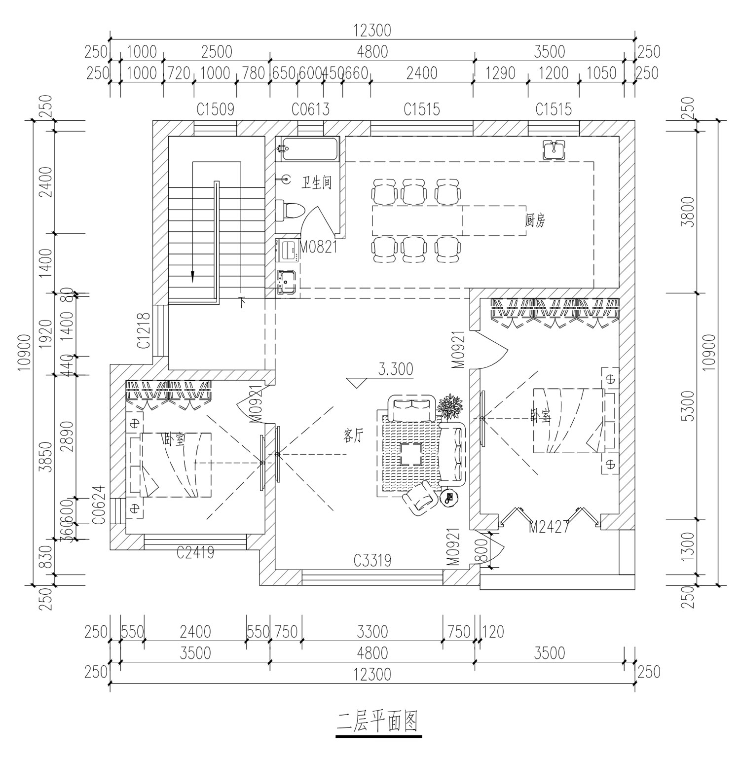 北京海淀上装程家二层现代自建别墅	