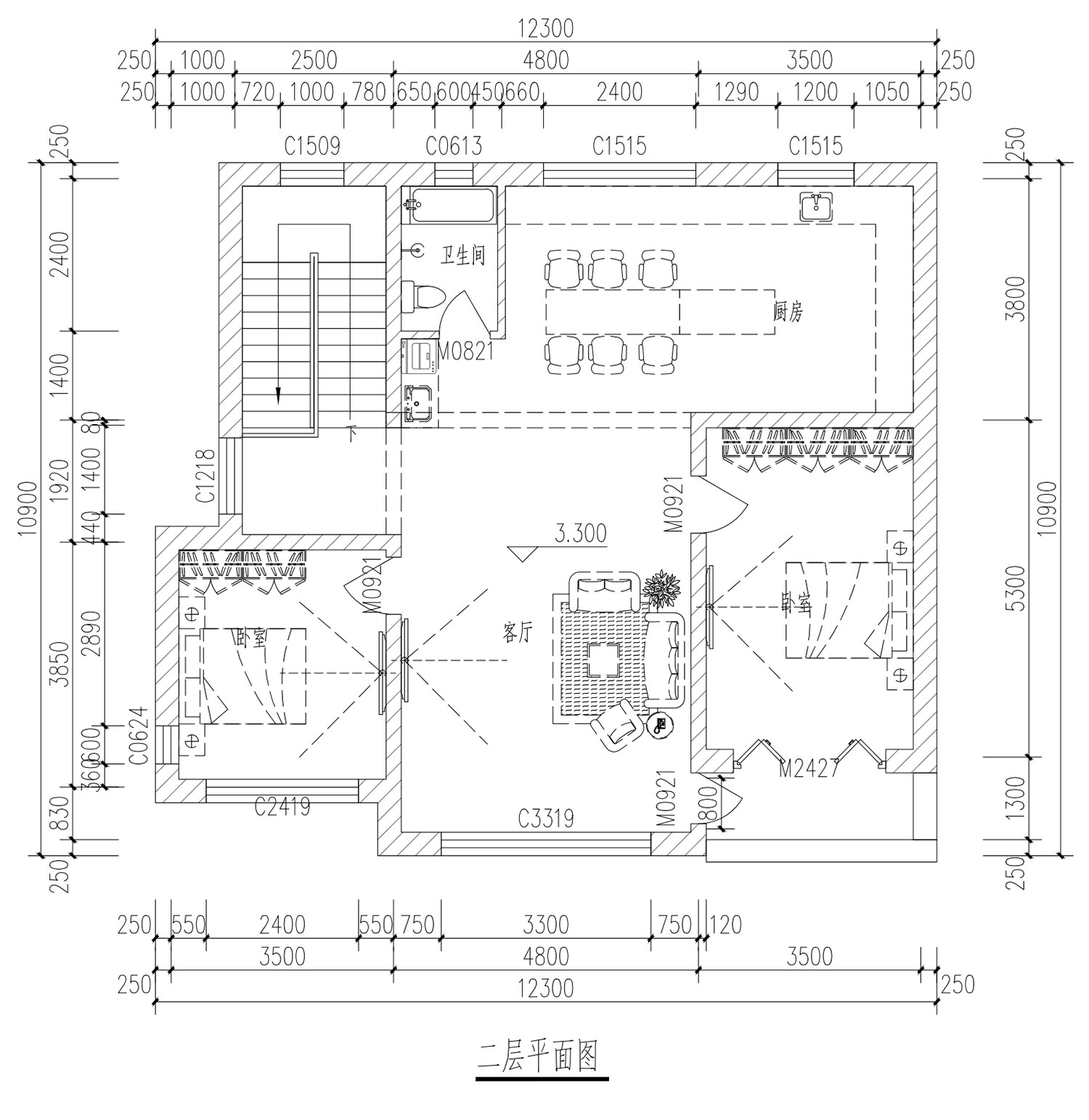 北京海淀程家二层现代自建别墅设计	